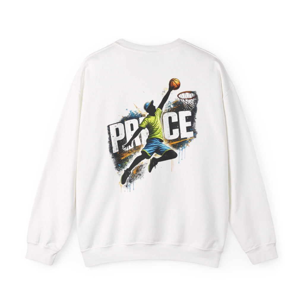 Basketball Dunk Crewneck Sweatshirt — "PROCE" Graphic Back