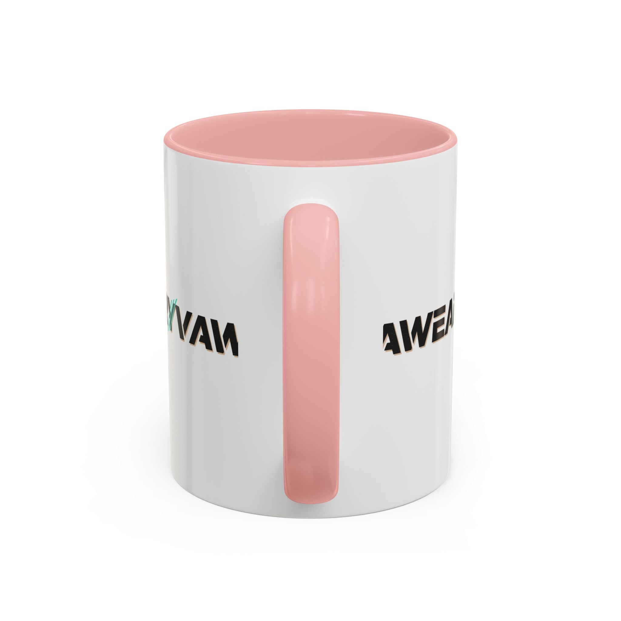 RyvaWear Logo Accent Coffee Mug — Black-Trim Ceramic Coffee Cup (11/15oz)