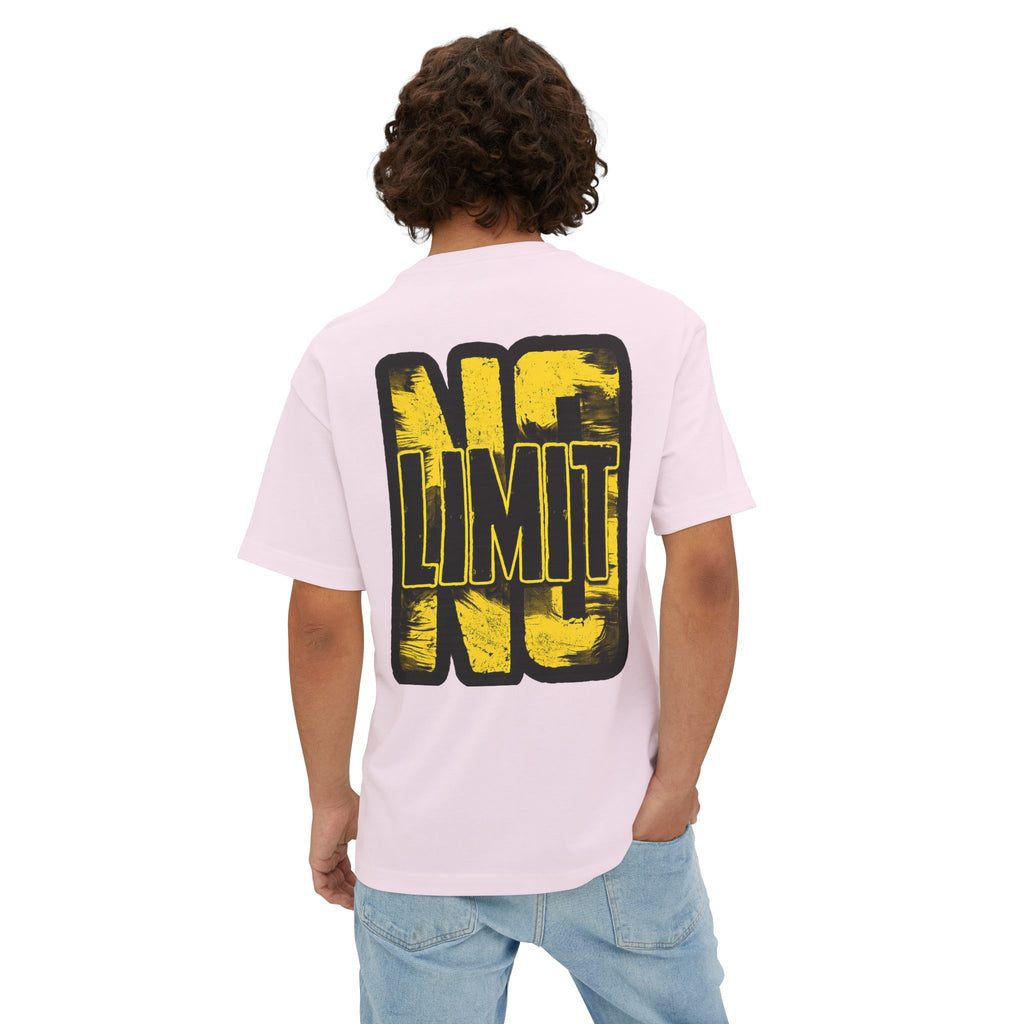 No Limit Graphic Tee — Oversized Boxy White T‑Shirt