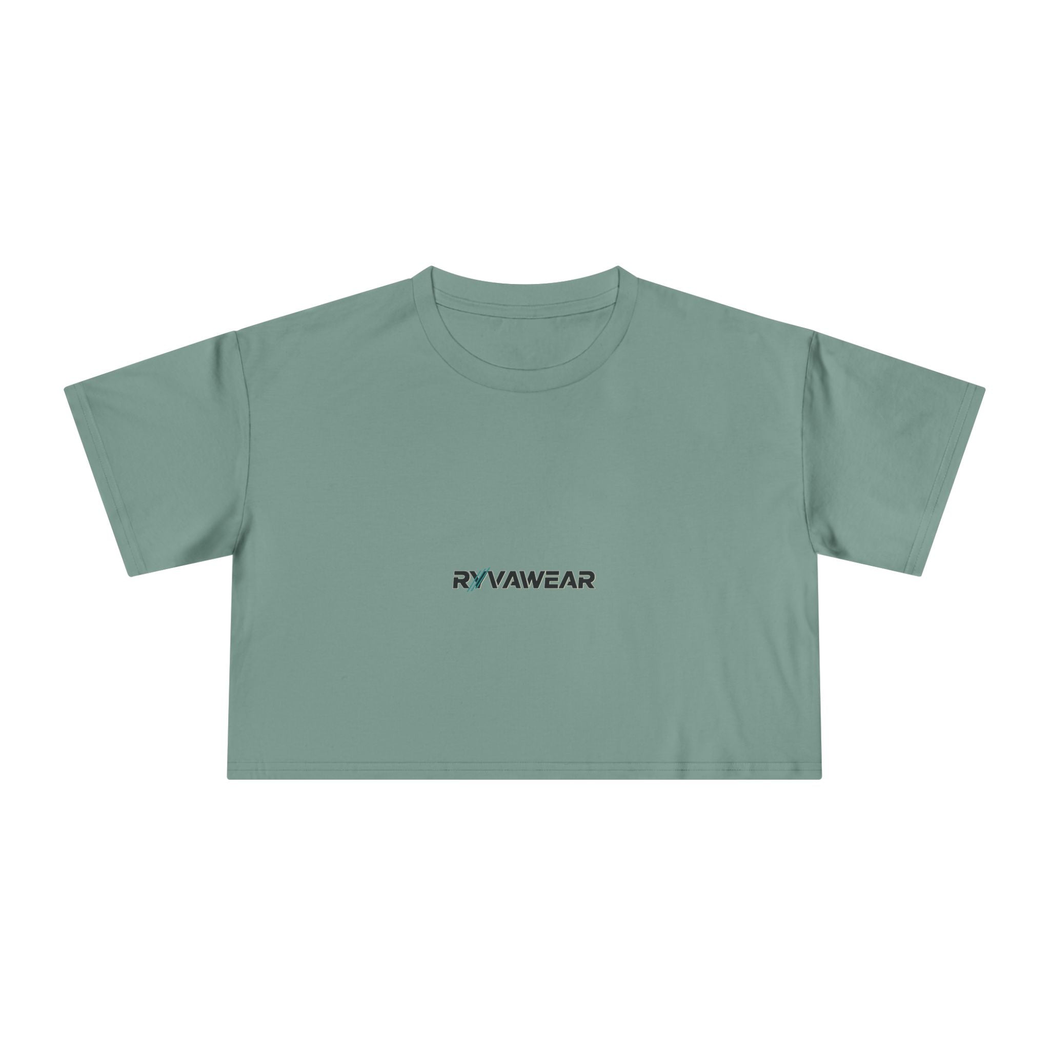 Women's Crop Tee – Minimal 'RYYAWEAR' Logo Crop Top