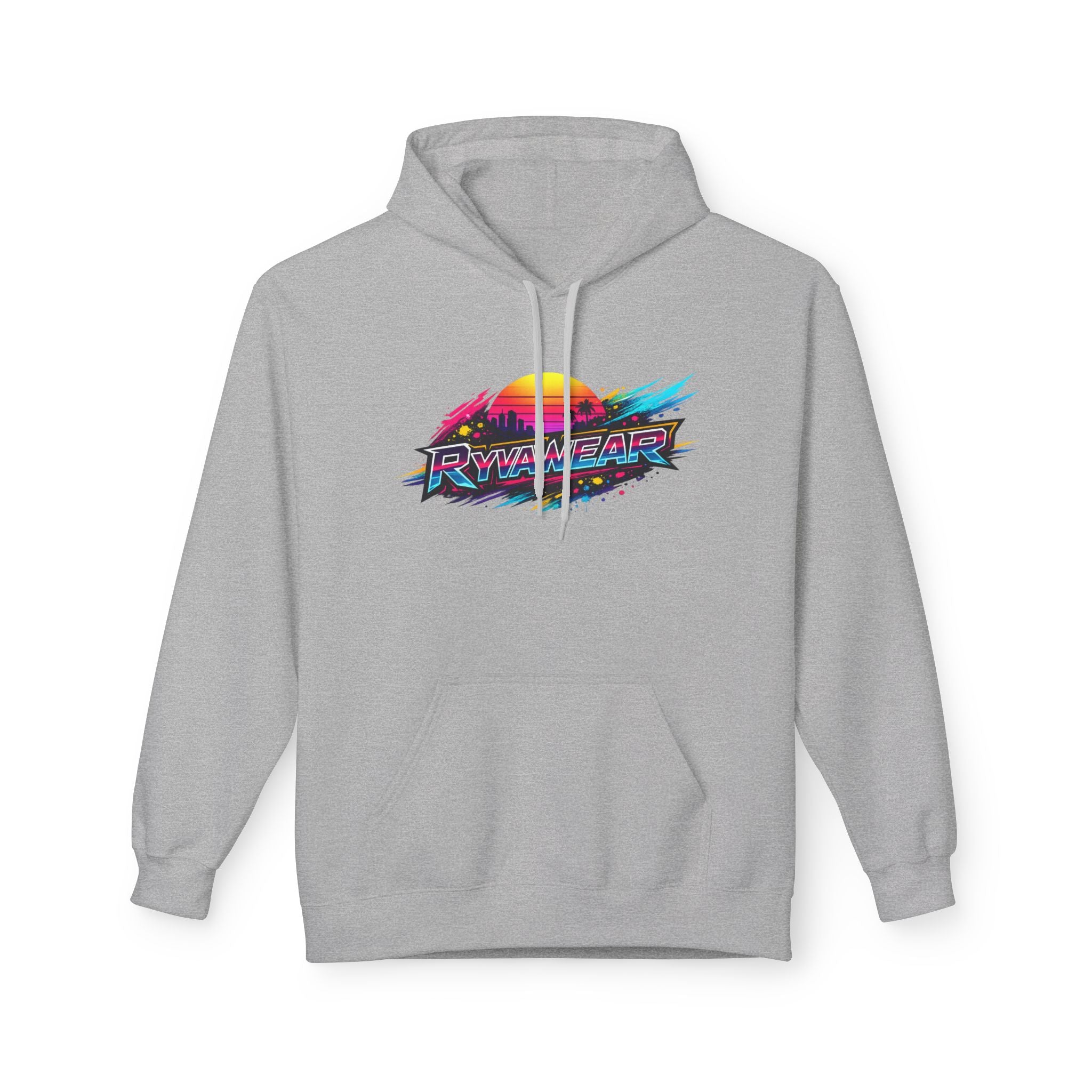 Retro Sunset 'Power Core' Hoodie — 80s Vaporwave Graphic Sweatshirt