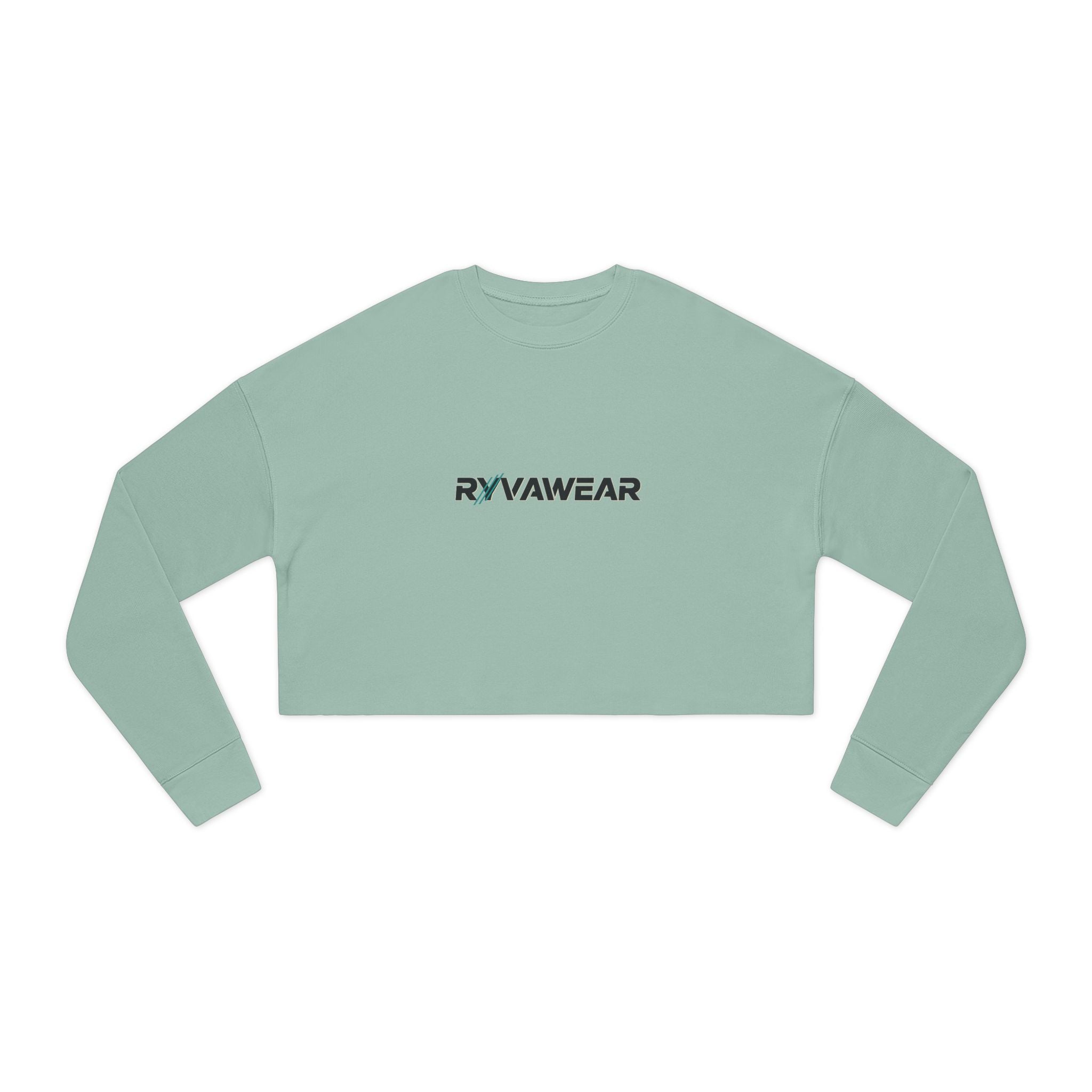 RYVAWEAR Cropped Sweatshirt — Women's Box Logo Casual Crop Top