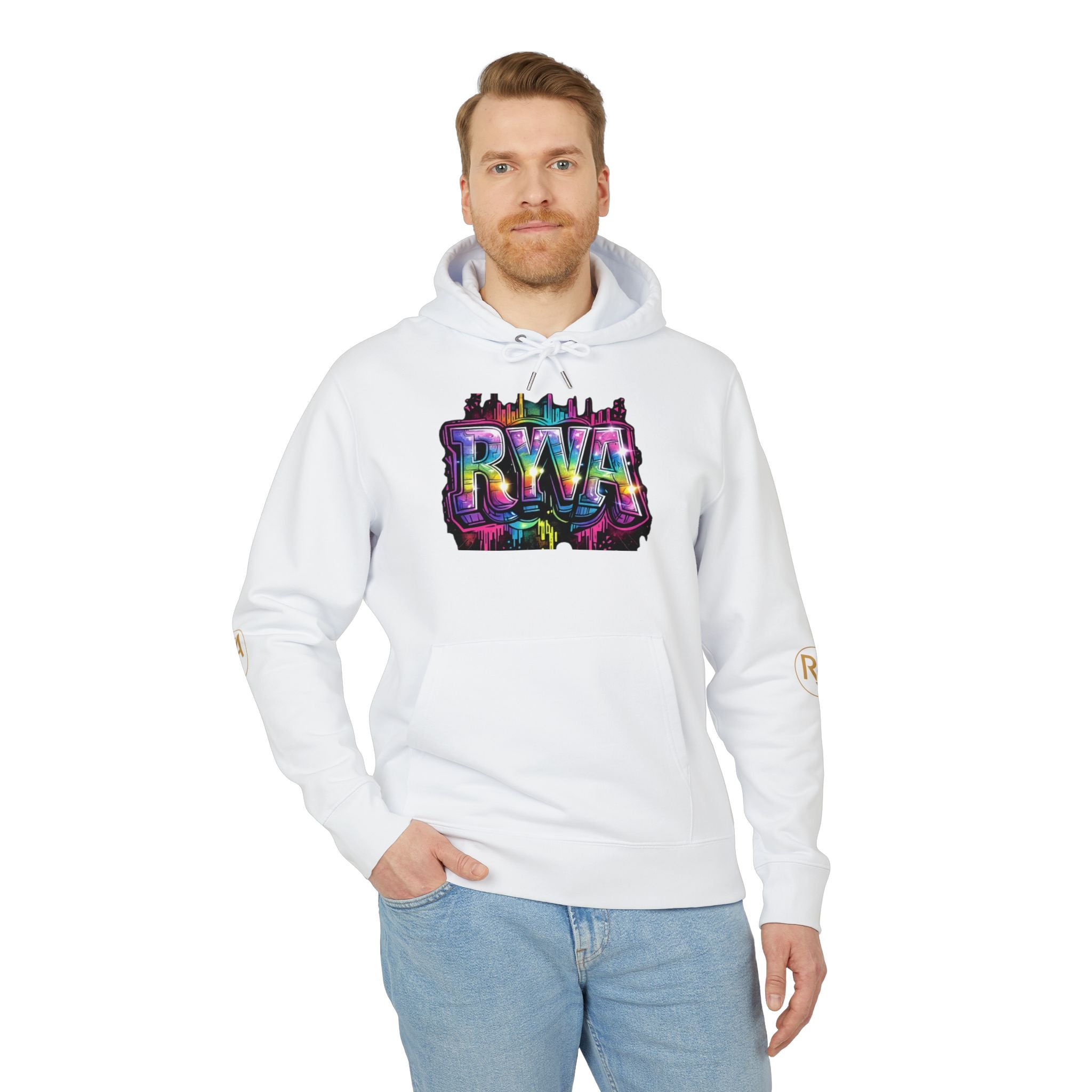 Graffiti RWA Logo Hoodie — Colorful Urban Streetwear Pullover