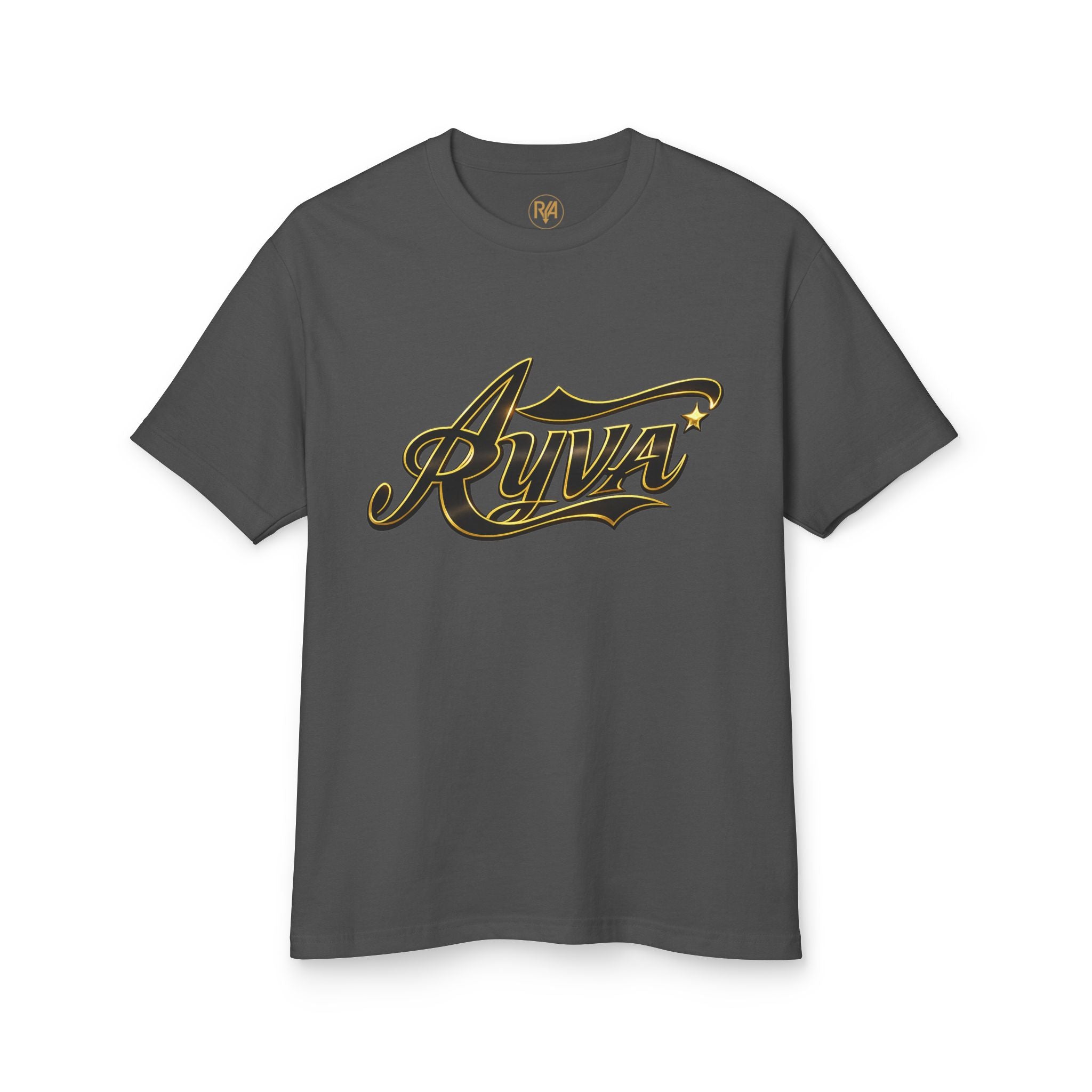 Rivva Script Logo Tee — Vintage-Inspired Logo Cotton T-Shirt