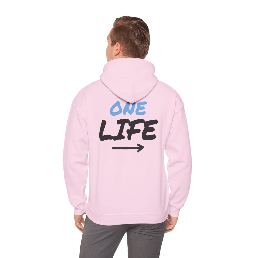 One Life Graphic Hoodie — Motivational Arrow Sweatshirt