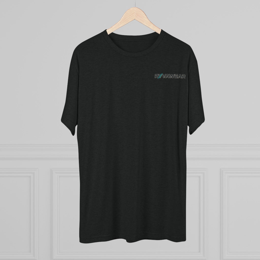RYVNAWEAR Minimal Logo Tee — Lightweight Tri-Blend Crew Shirt