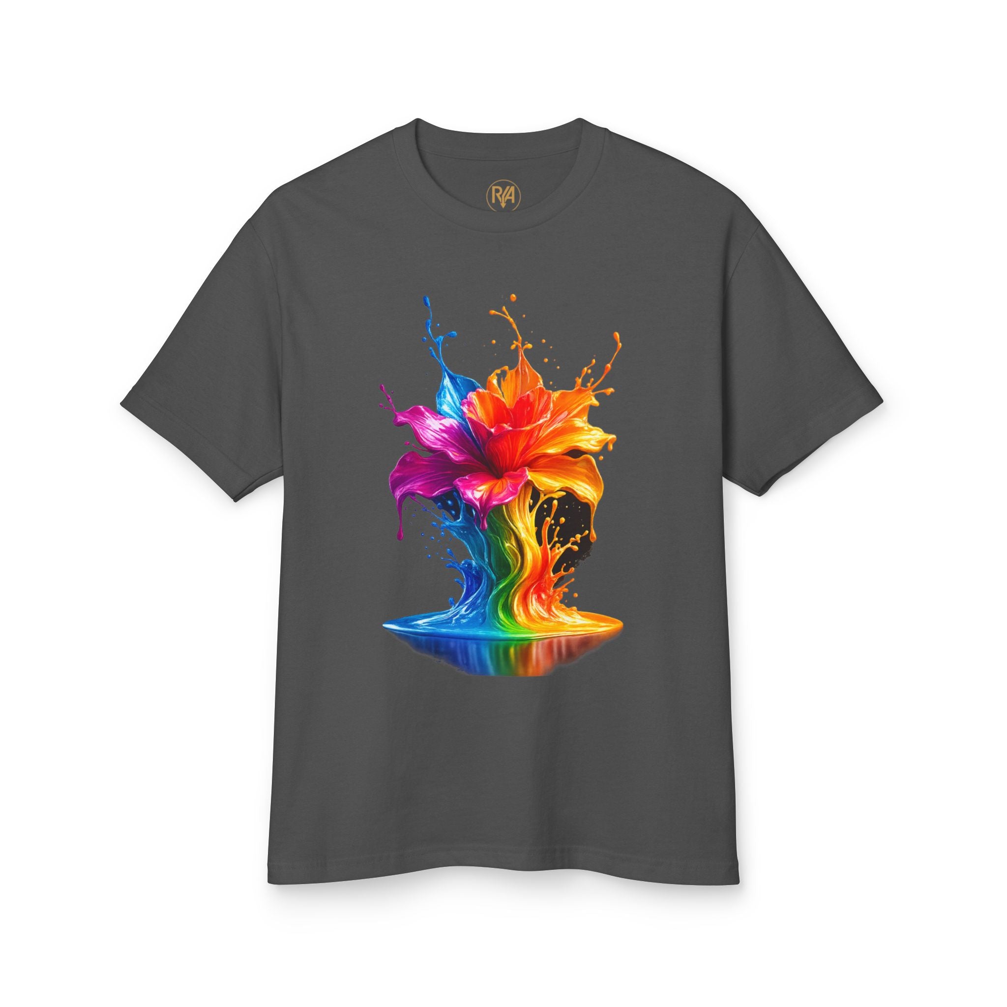 Rainbow Splash Floral T-Shirt