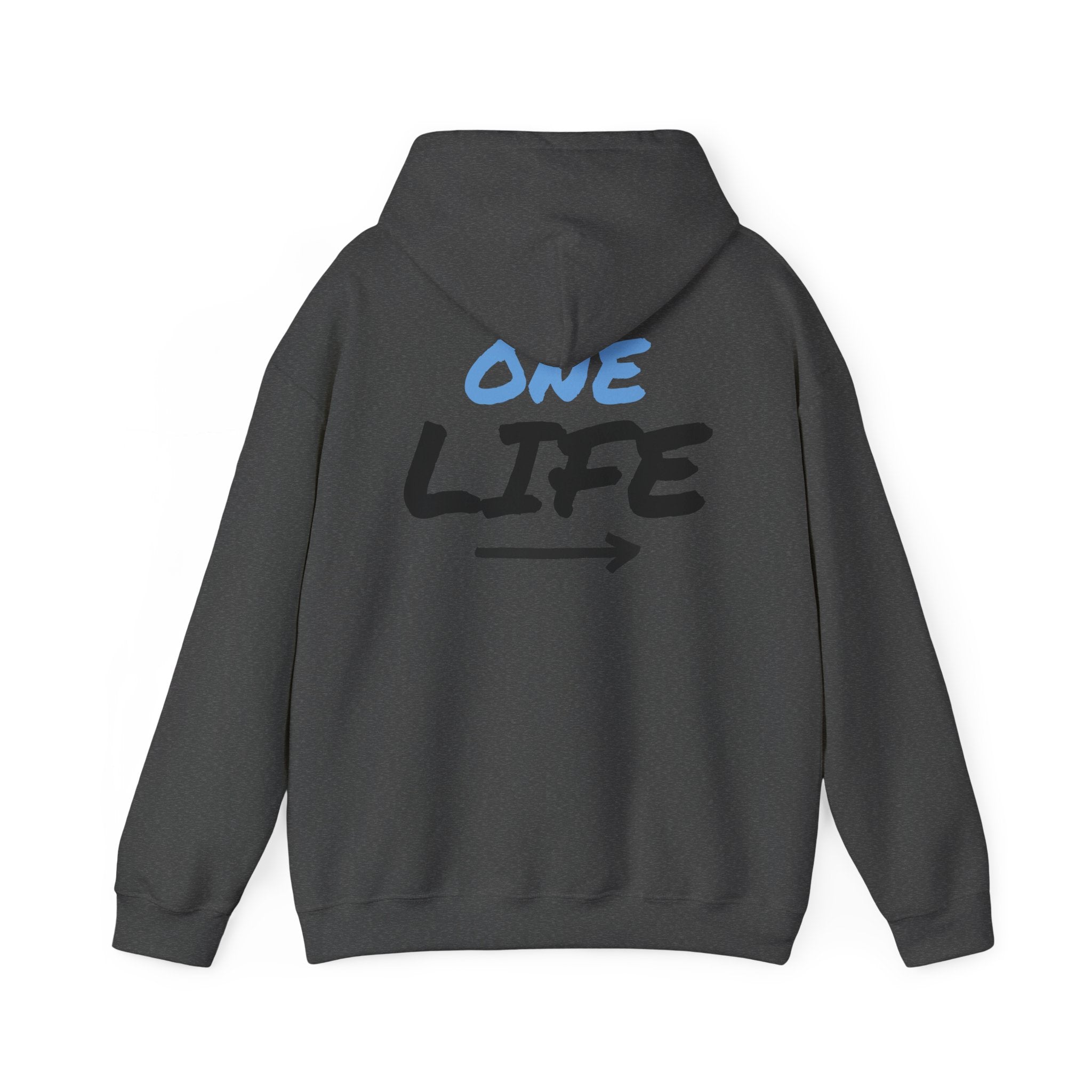 One Life Graphic Hoodie — Motivational Arrow Sweatshirt