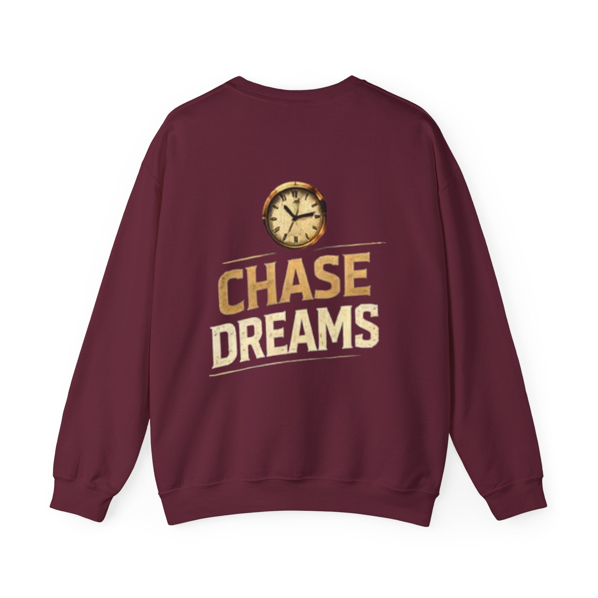 Crewneck Sweatshirt — Chase Dreams Clock Graphic