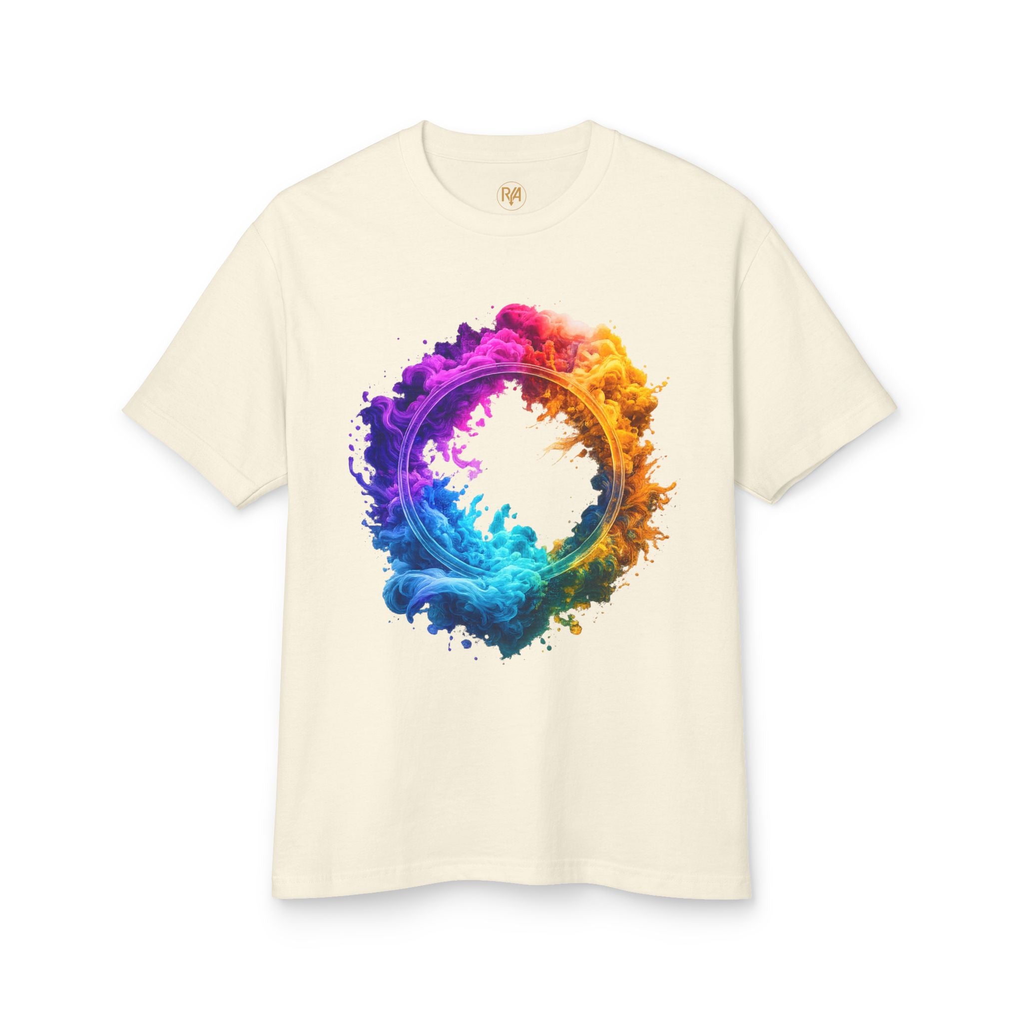 Color Burst Circle Graphic Tee