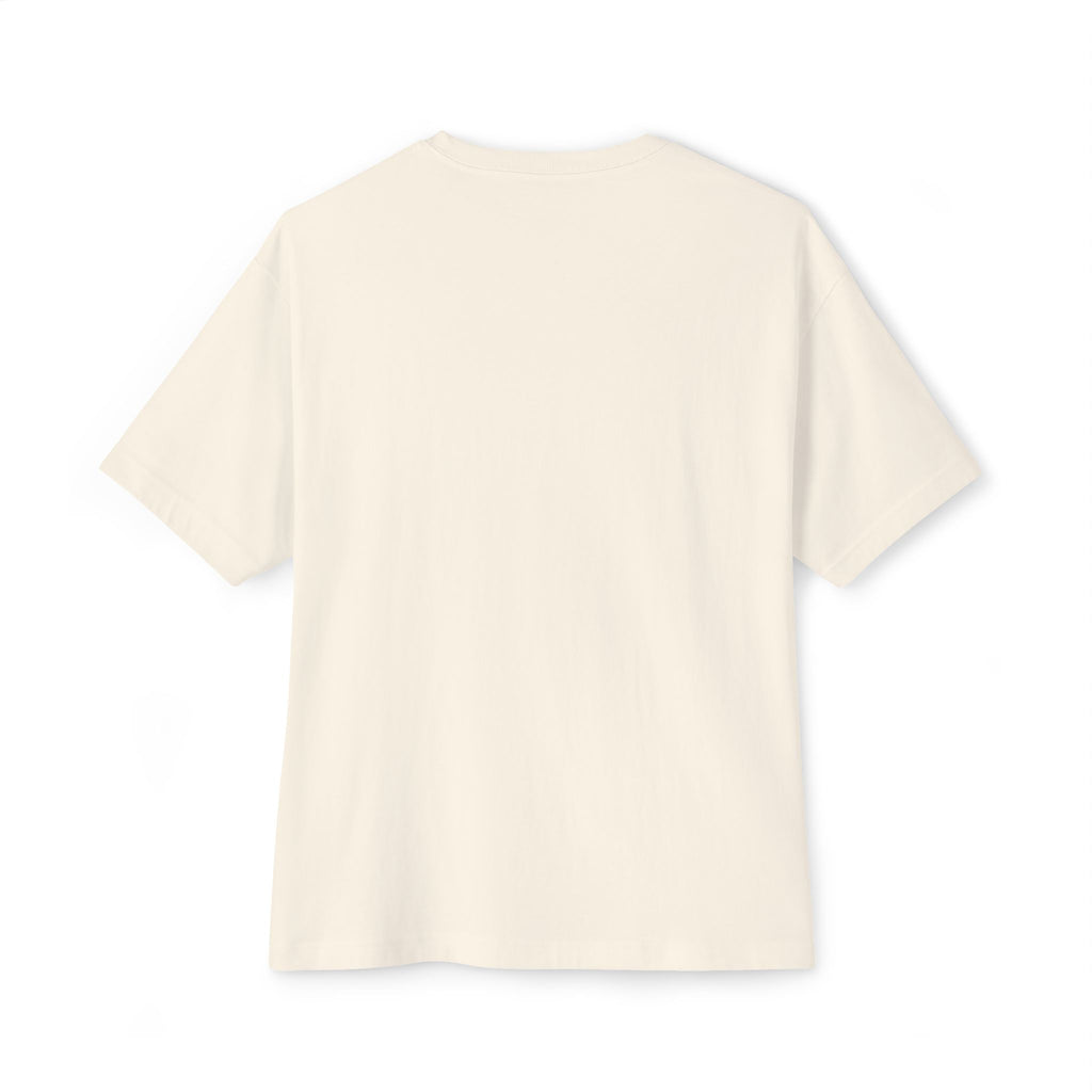 Boxy Tee — Minimal Gold "R/A" Chest Logo Oversized T-Shirt