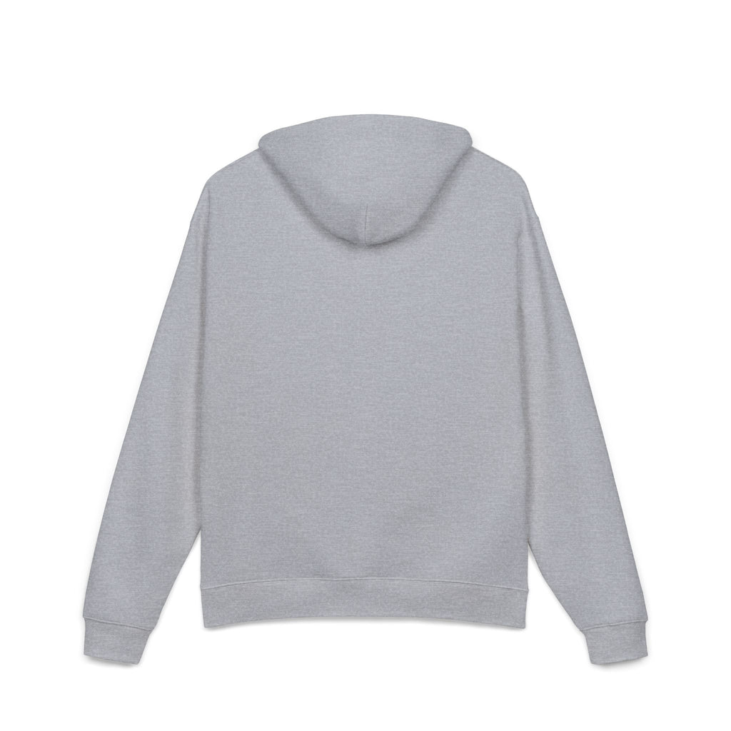 Relaxed Hoodie — Minimal White Pocket Patch Hoodie