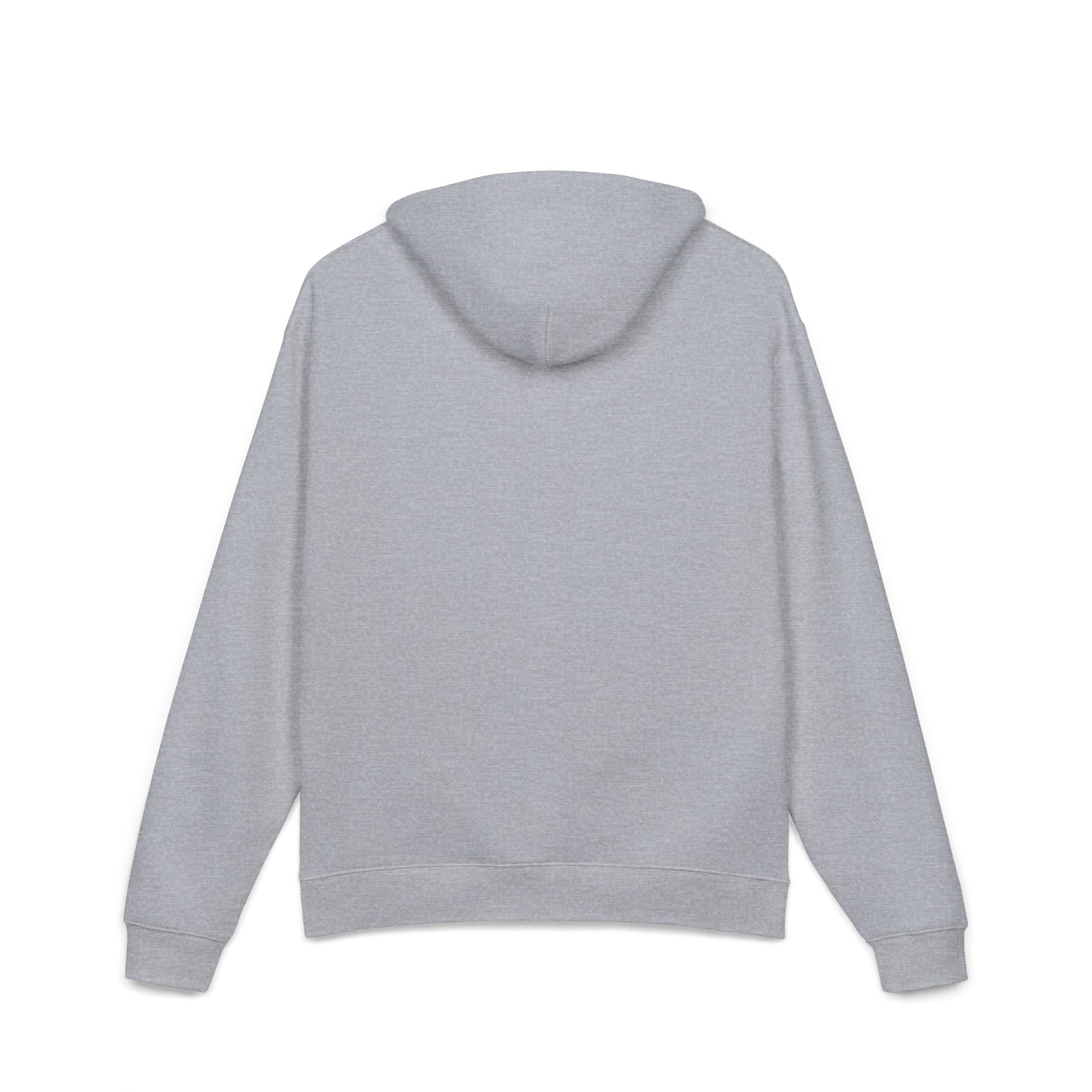 Relaxed Hoodie — Minimal White Pocket Patch Hoodie