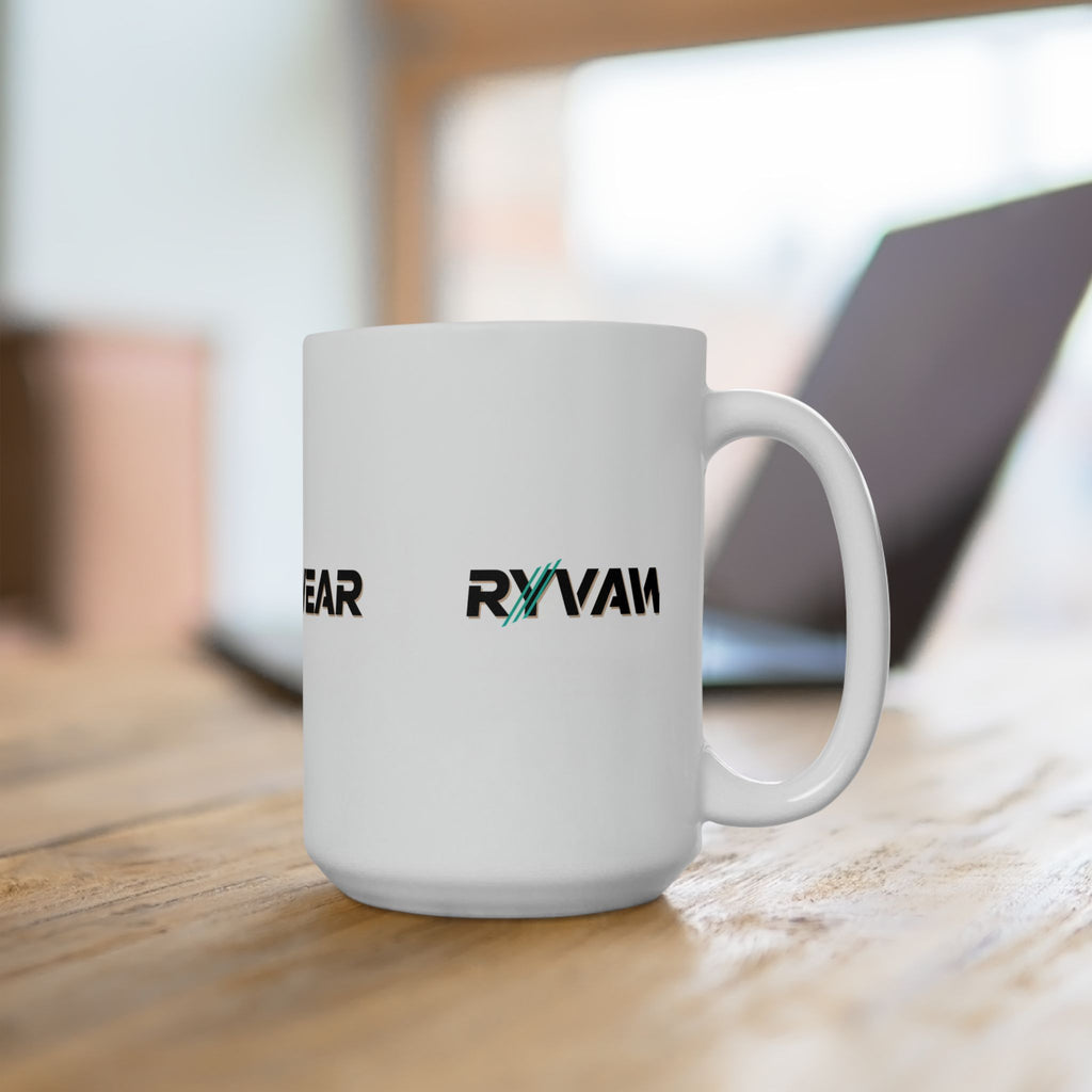RVVAWEAR Logo Ceramic Mug — Branded Coffee Cup (11oz & 15oz)