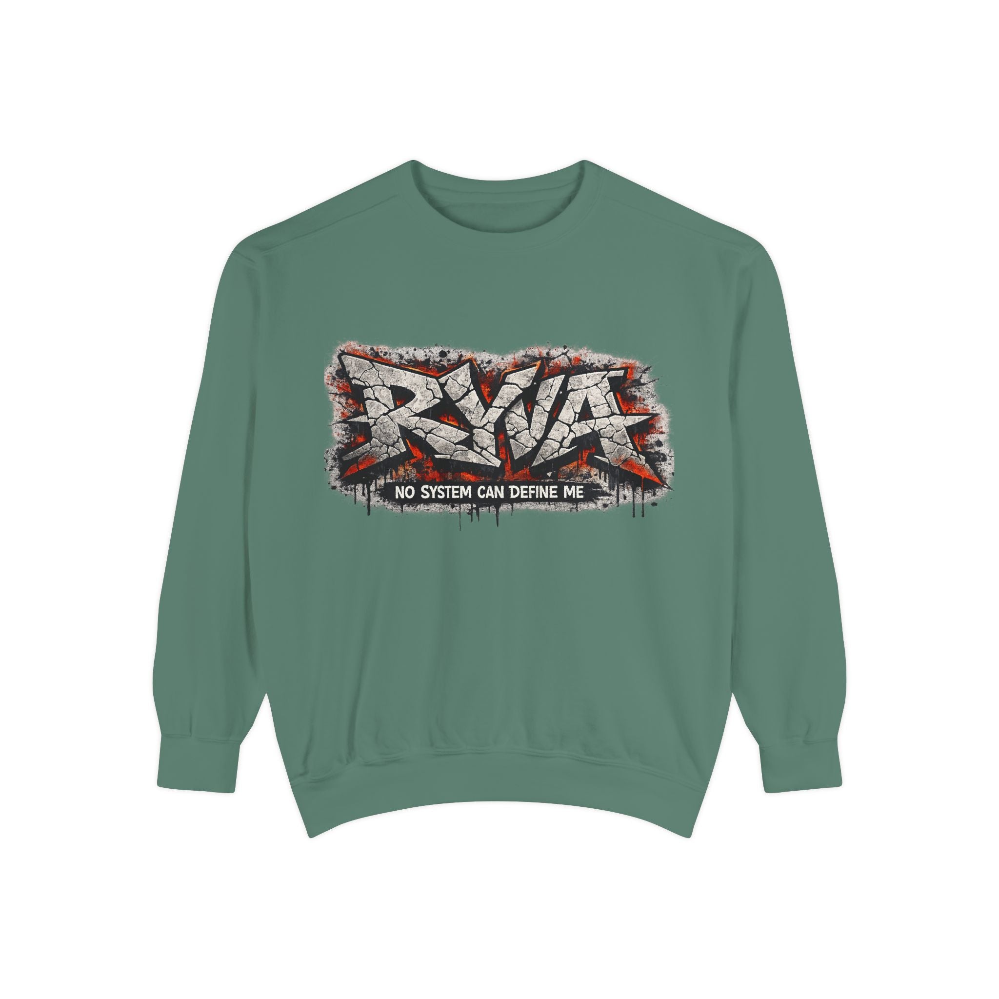 RVA Graffiti Sweatshirt — "No System Can Define Me" Urban Crewneck