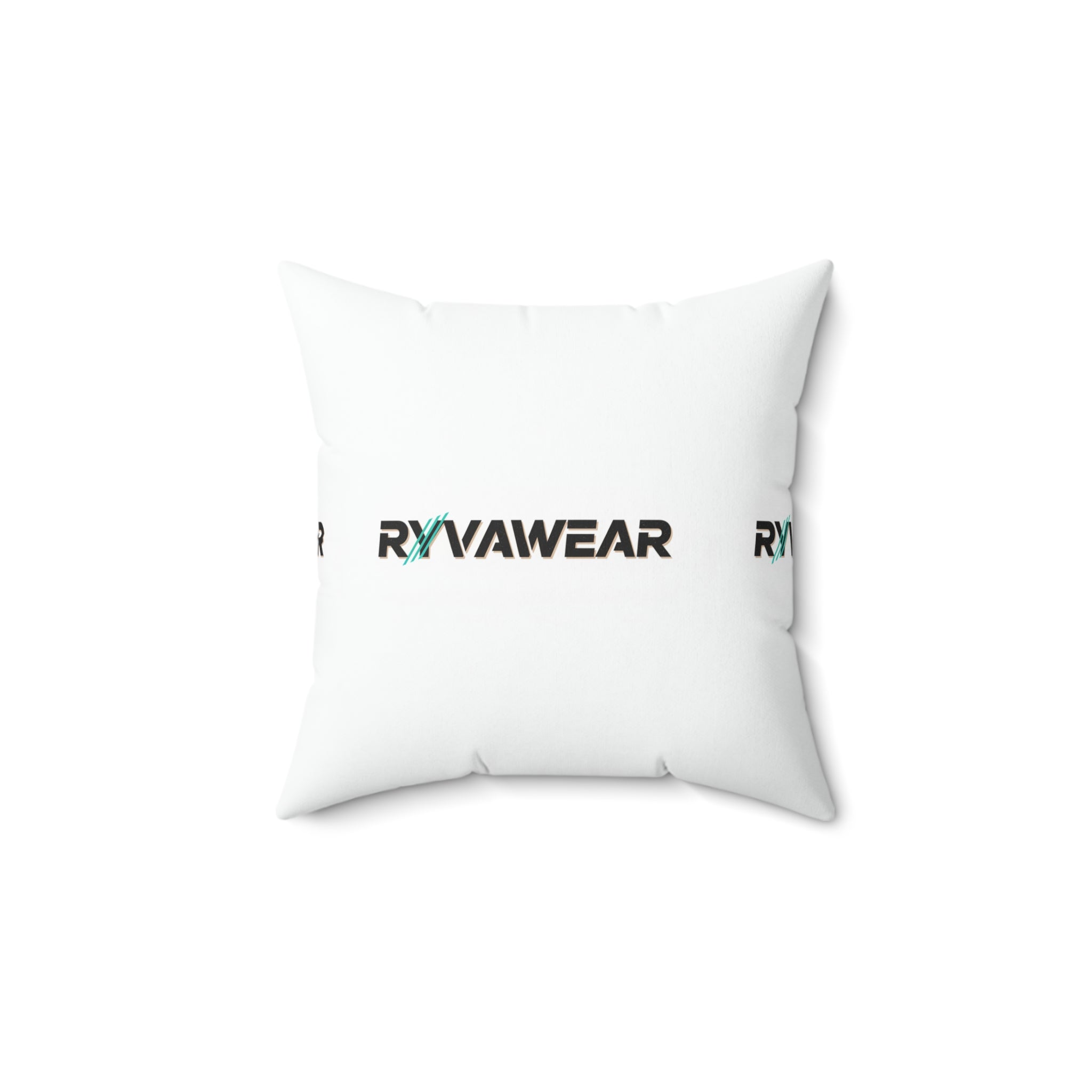 Spun Polyester Square Pillow — RYVAWEAR Logo Decorative Throw Pillow