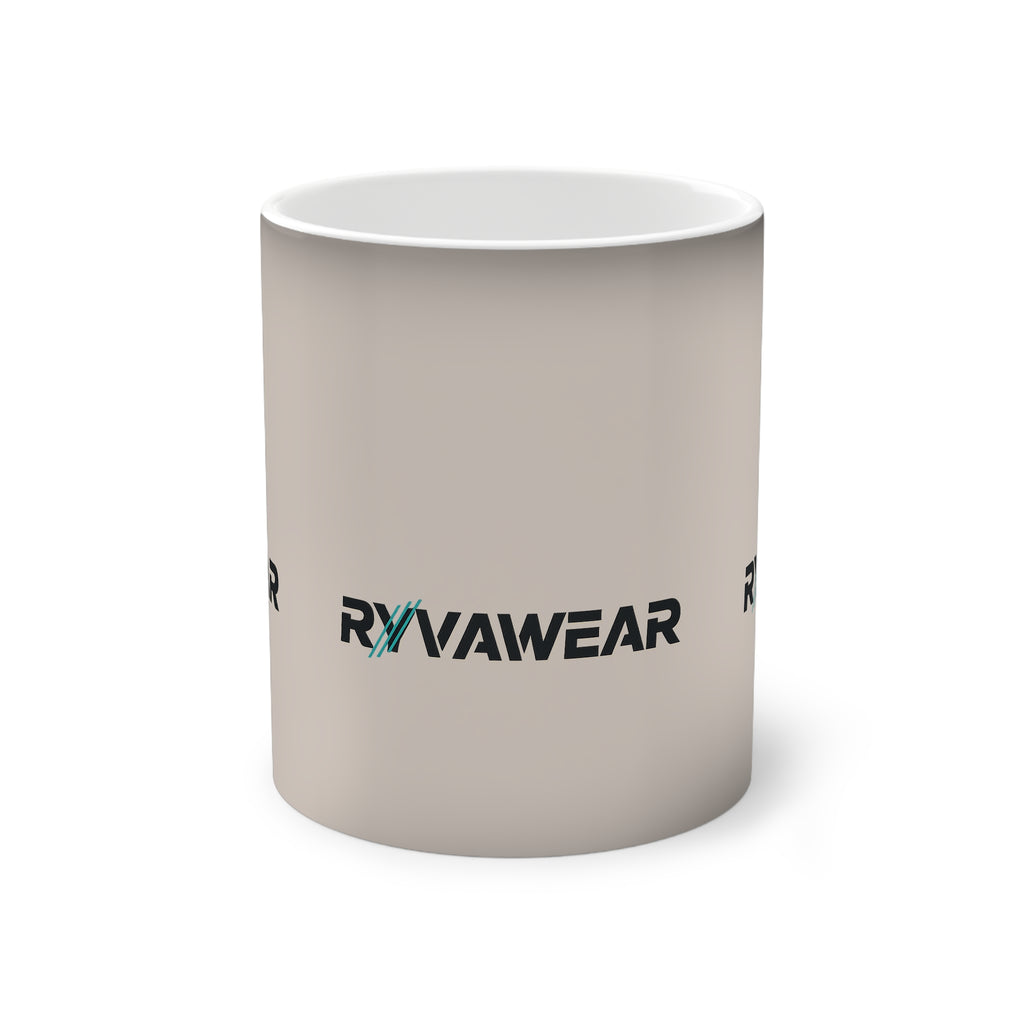Color-Changing Mug — RVVAEWEAR Logo Heat Reveal, 11oz