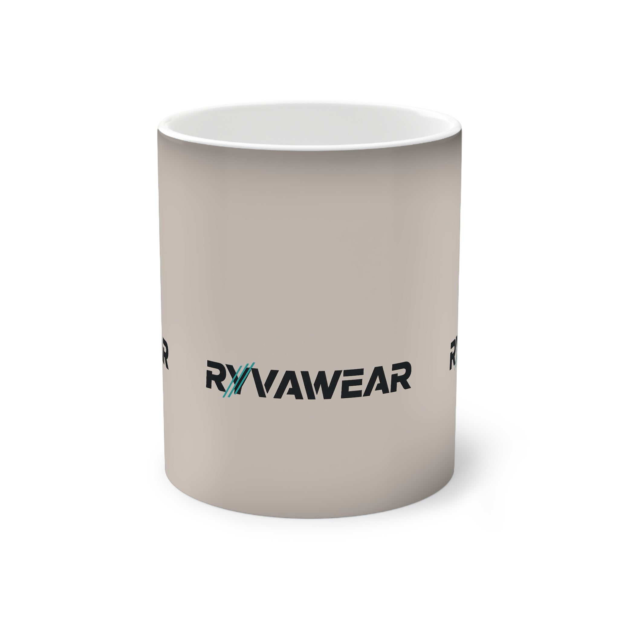 Color-Changing Mug — RVVAEWEAR Logo Heat Reveal, 11oz