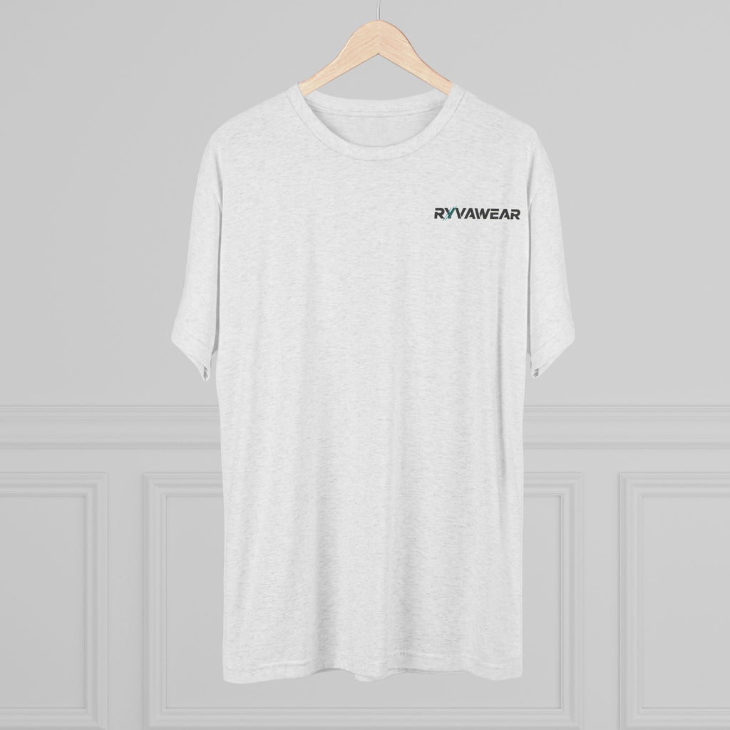 RYVNAWEAR Minimal Logo Tee — Lightweight Tri-Blend Crew Shirt