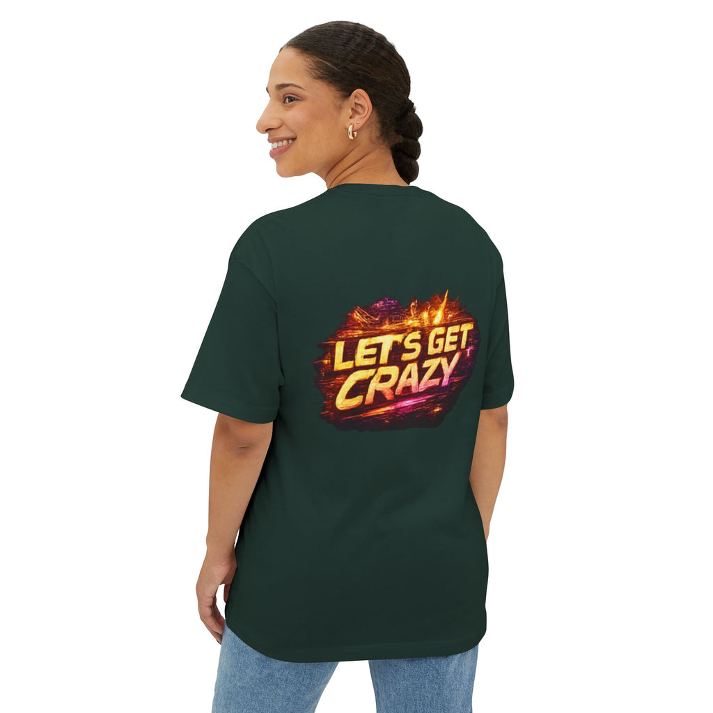 Galaxy Quote Boxy Tee — Lyric Text Graphic Oversized T-Shirt