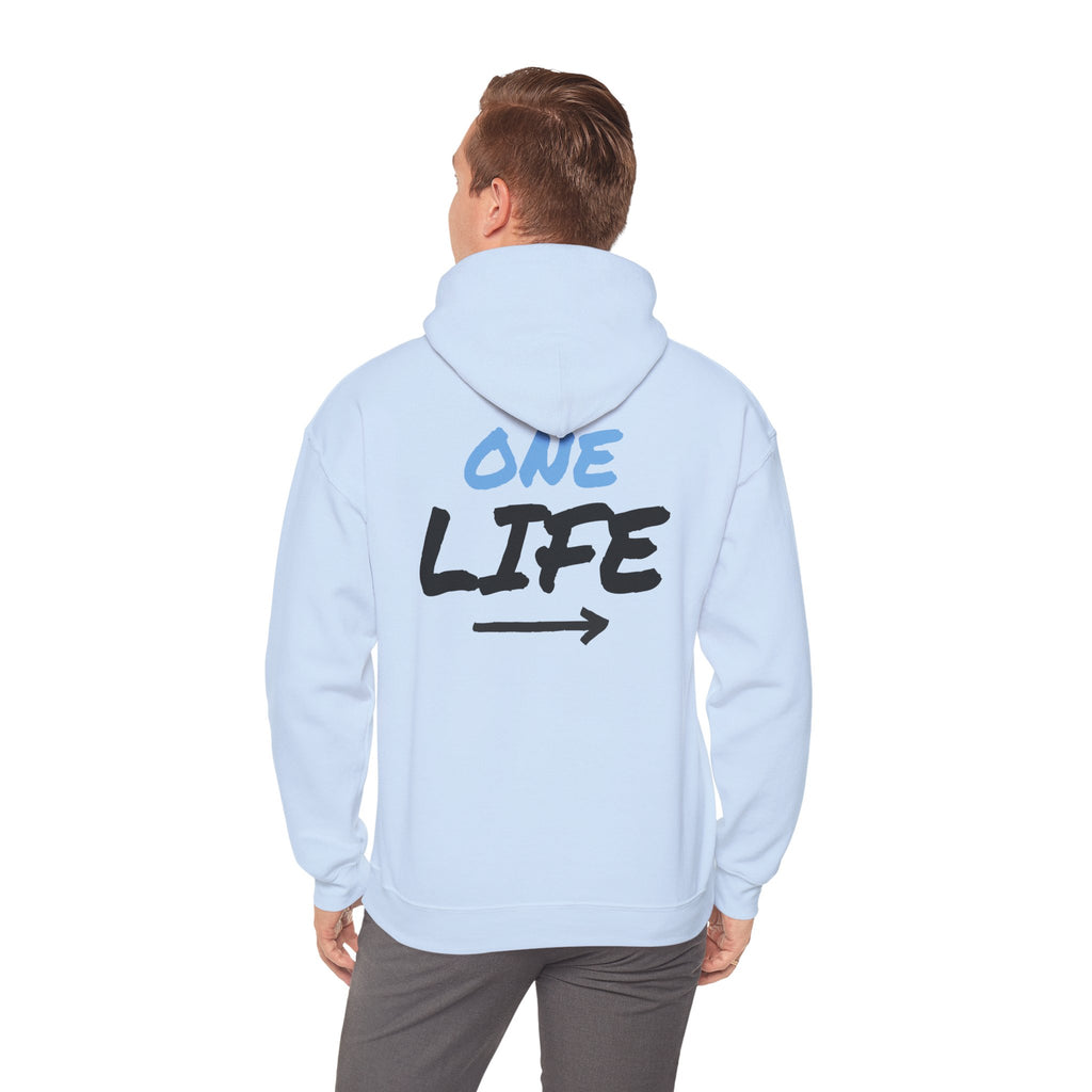 One Life Graphic Hoodie — Motivational Arrow Sweatshirt