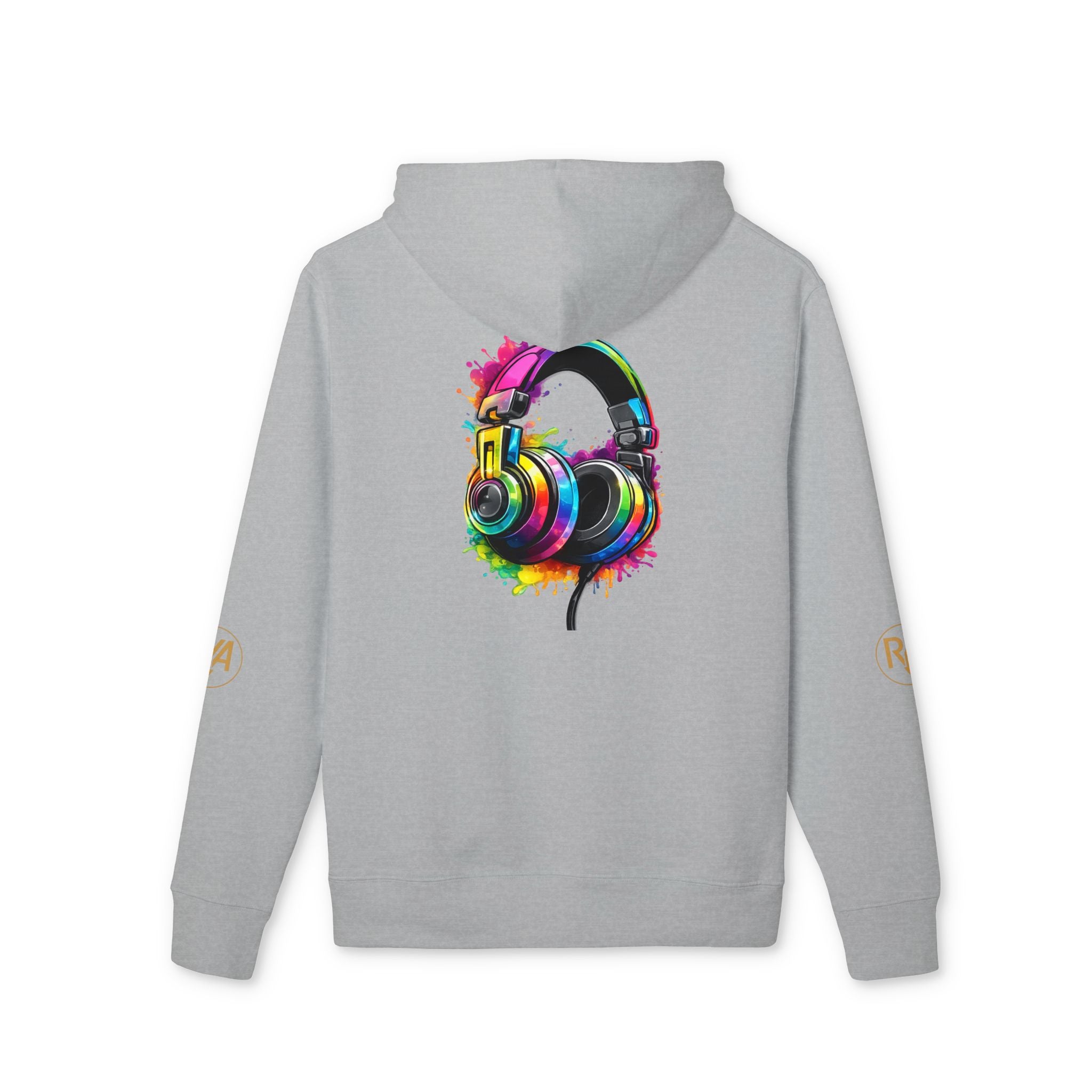 Headphones Paint Splash Hoodie — Colorful Music Lover Pullover