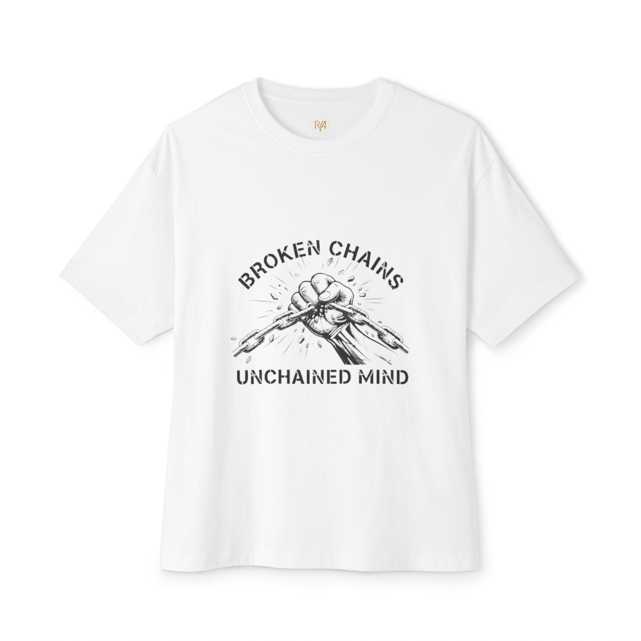 Broken Chains Graphic Tee — "Broken Chains, Unchained Mind" Inspirational T‑Shirt