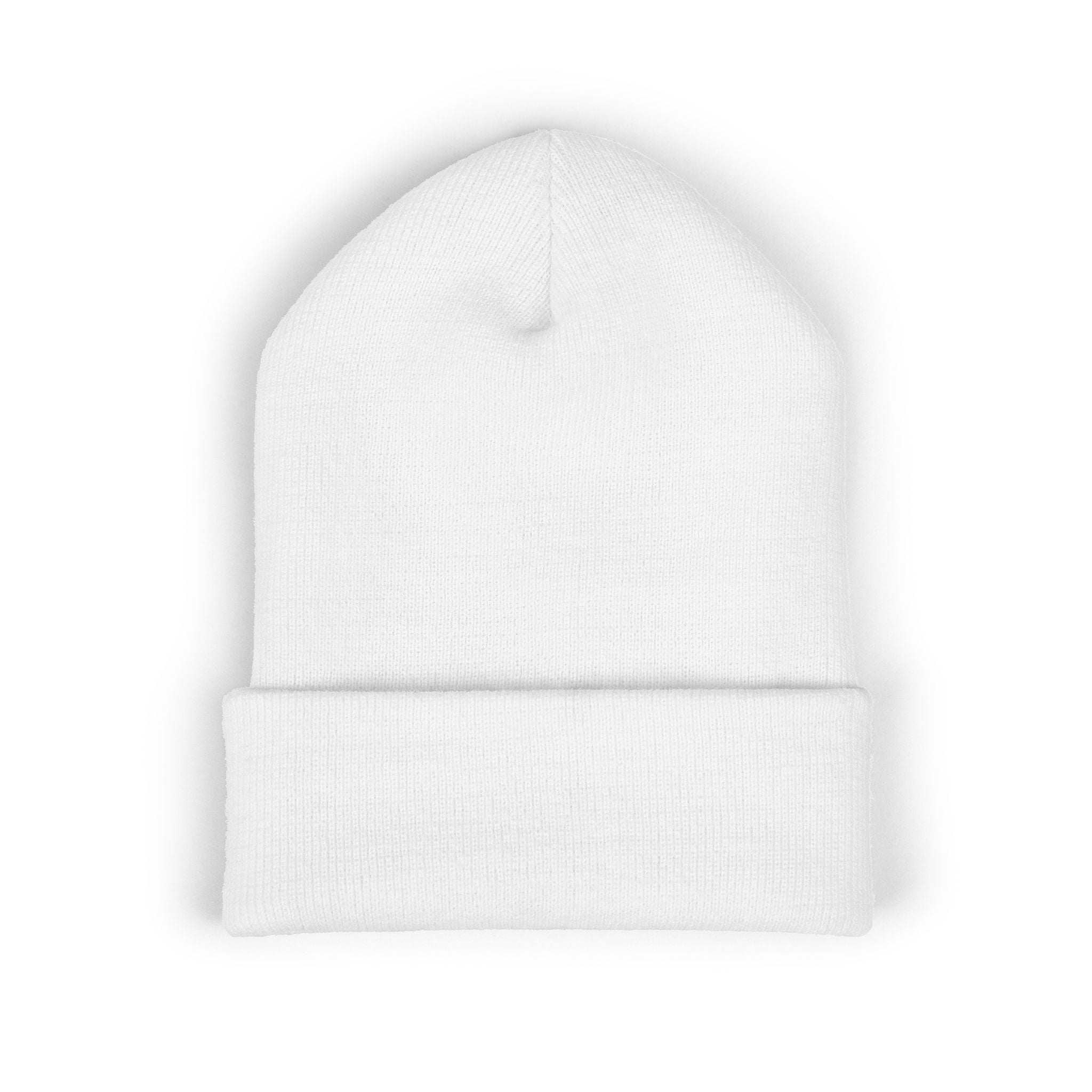 Embroidered Classic Cuffed Beanie — Minimal Logo Knit Hat