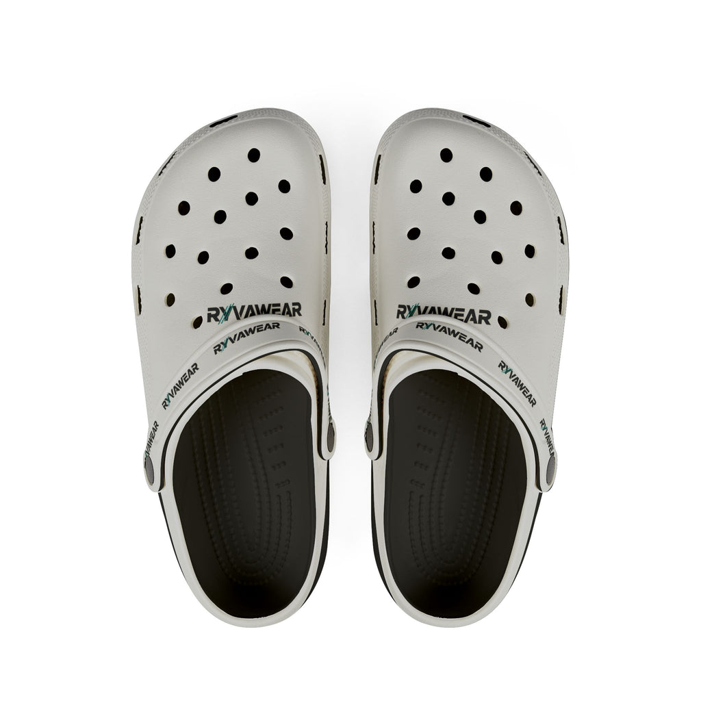 White EVA Foam Clogs — Lightweight Waterproof Foam Rubber Shoes