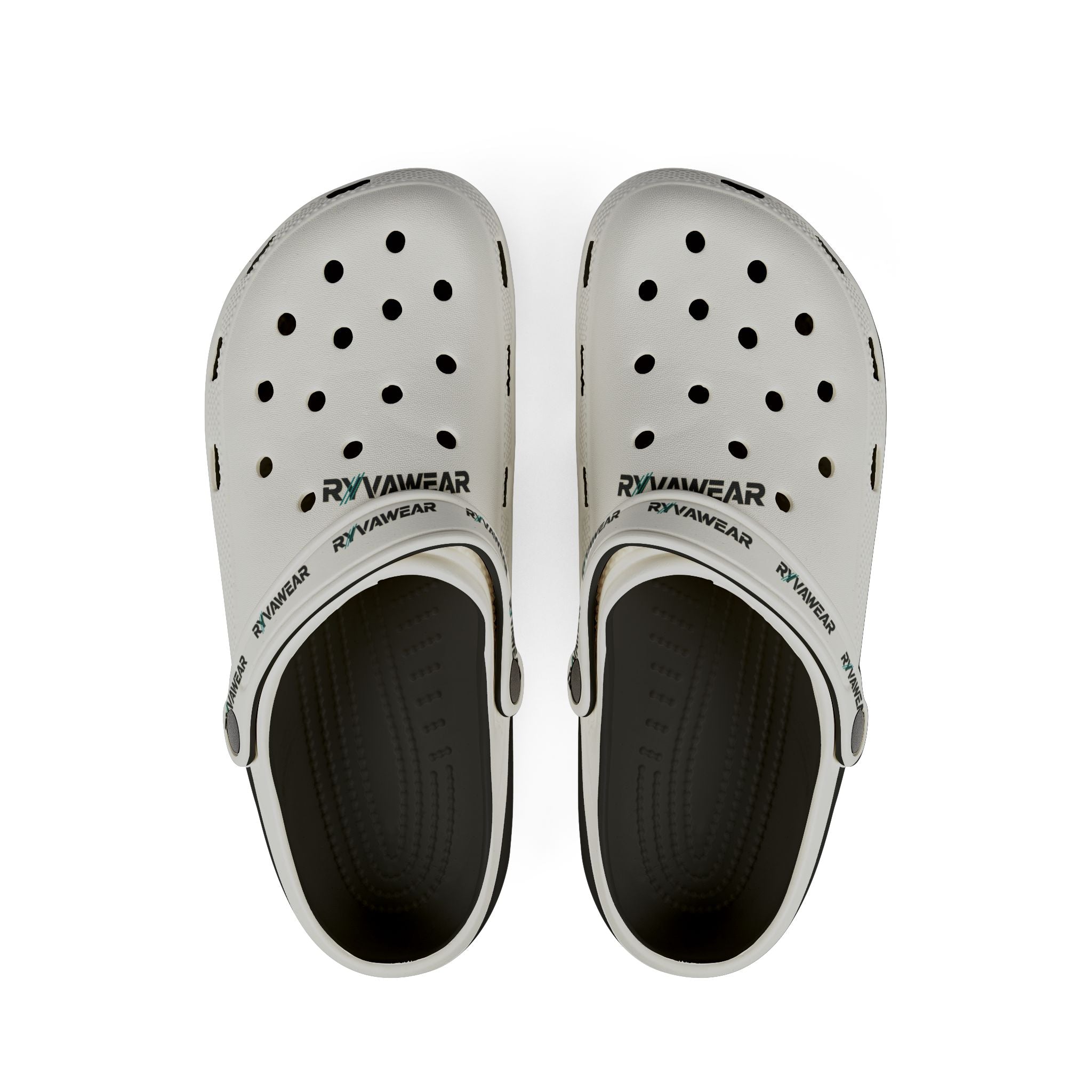 White EVA Foam Clogs — Lightweight Waterproof Foam Rubber Shoes