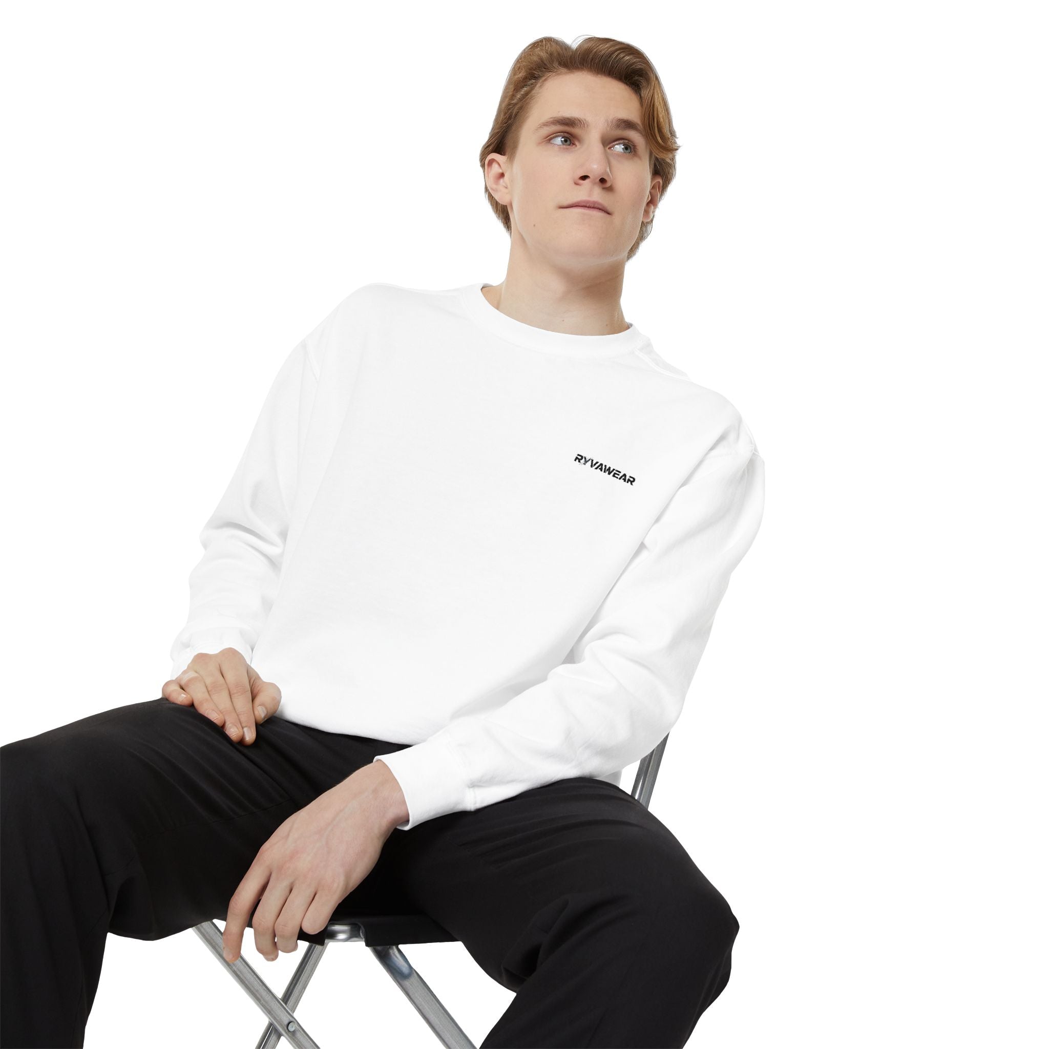 Minimalist Sweatshirt with Tiny Chest Graphic