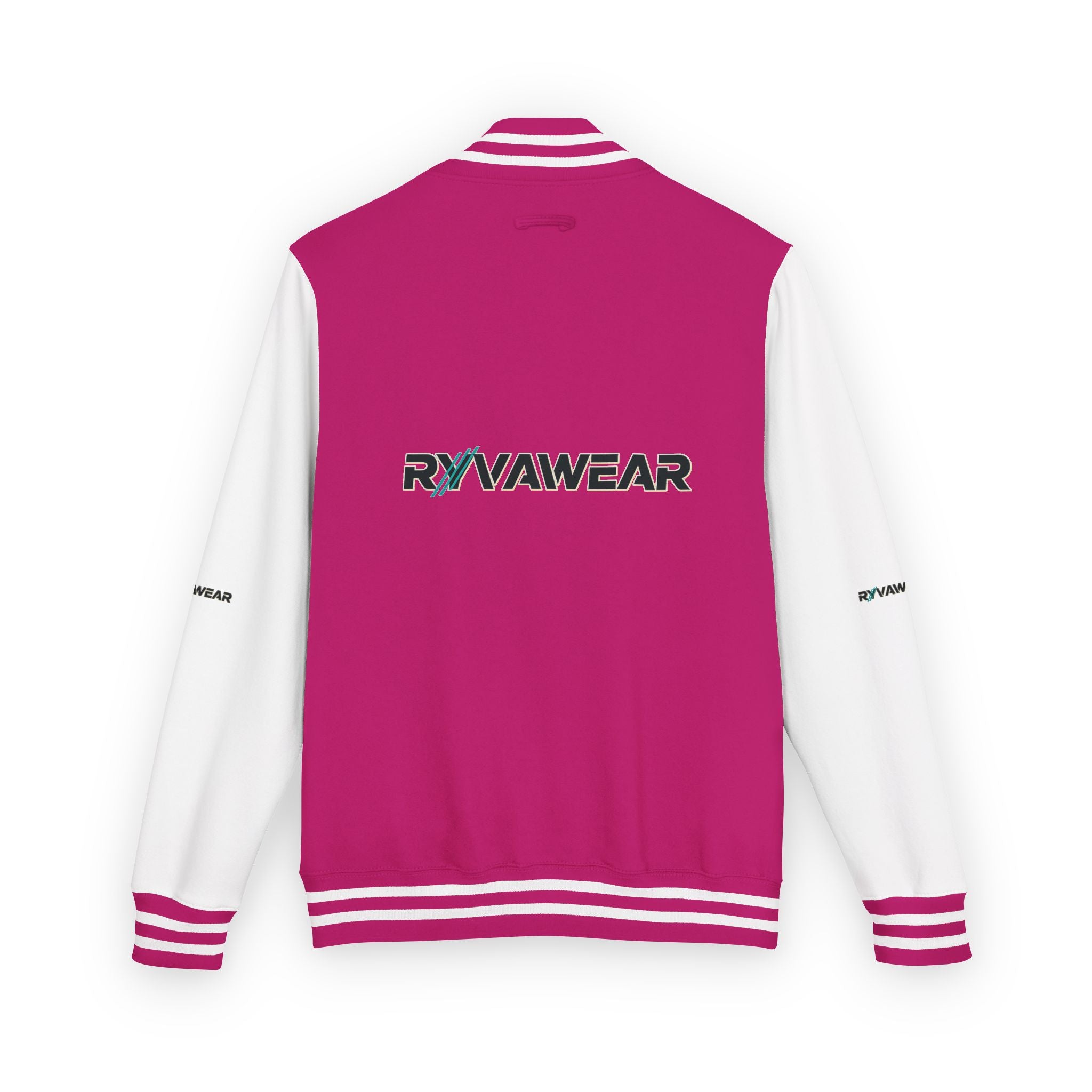 Letterman Jacket — Red & White 'RYVAWEAR' Varsity Bomber