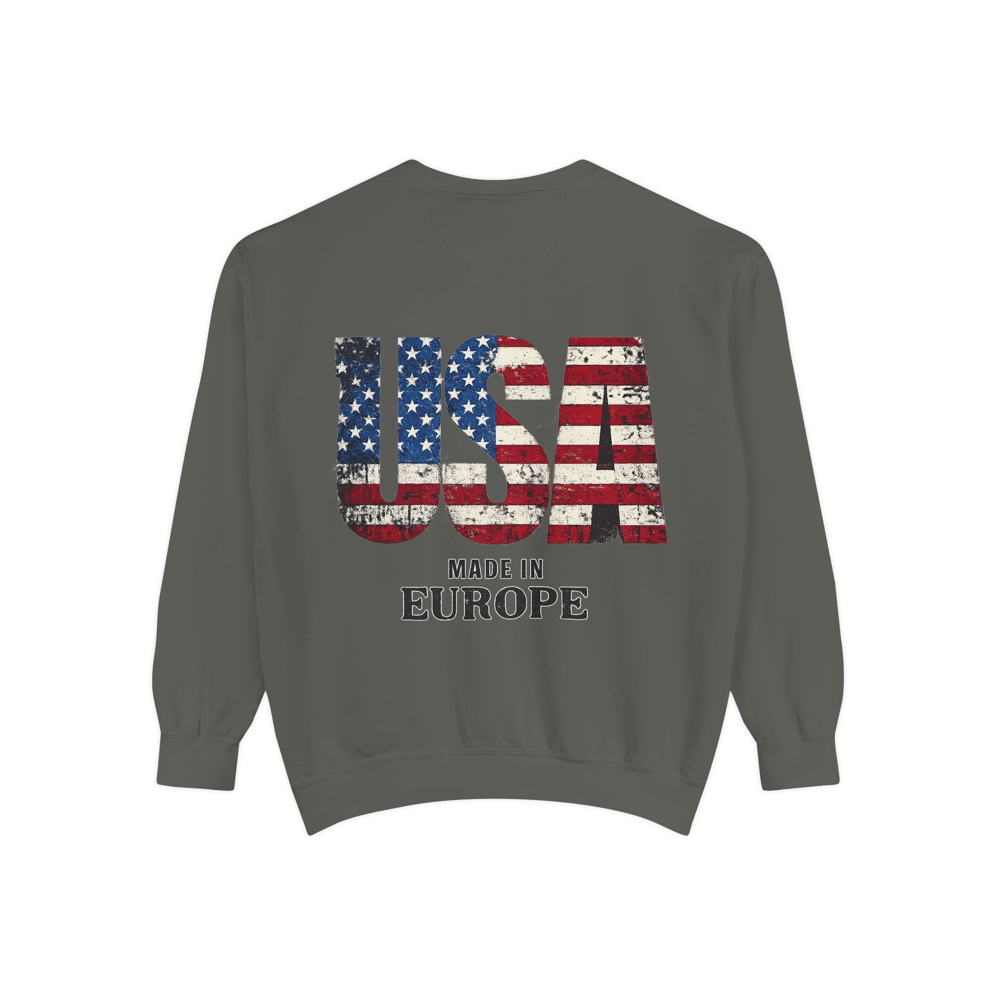 Minimal Monogram Sweatshirt — R14 Chest Logo Crewneck