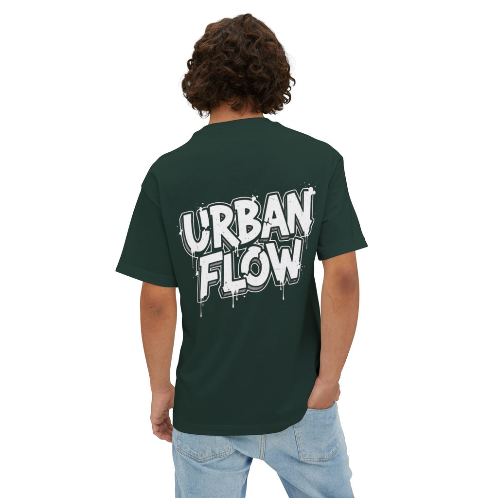 Urban Flow Tee — Graffiti Logo Oversized Boxy T-Shirt