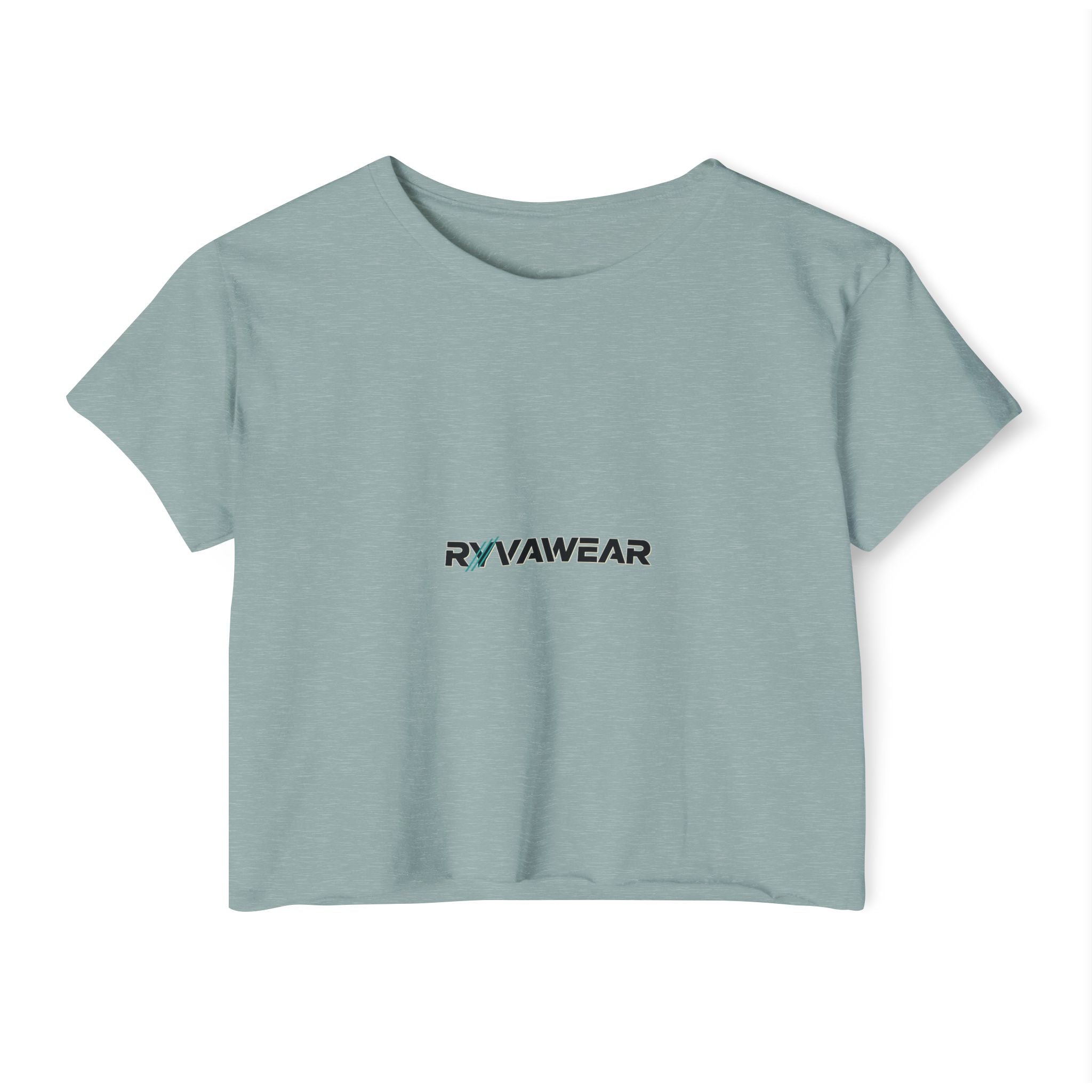 Crop Top - Minimal 'RYVAWEAR' Festival Logo Crop Top for Women