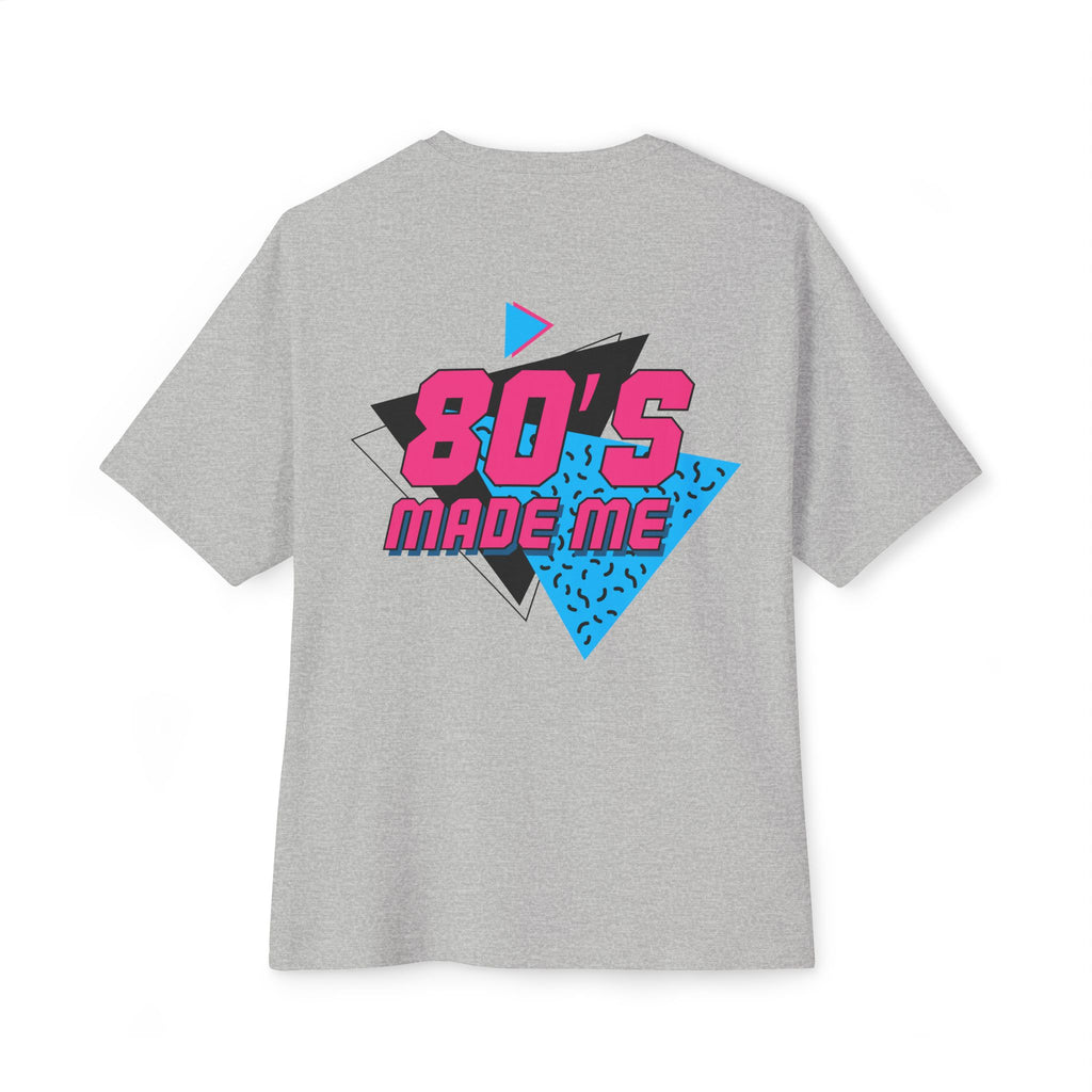 80's Made Me Oversized Boxy Tee — Retro 1980s Graphic T-Shirt