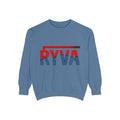 RYVA Logo Sweatshirt — Vintage Red & Blue Graphic Crewneck