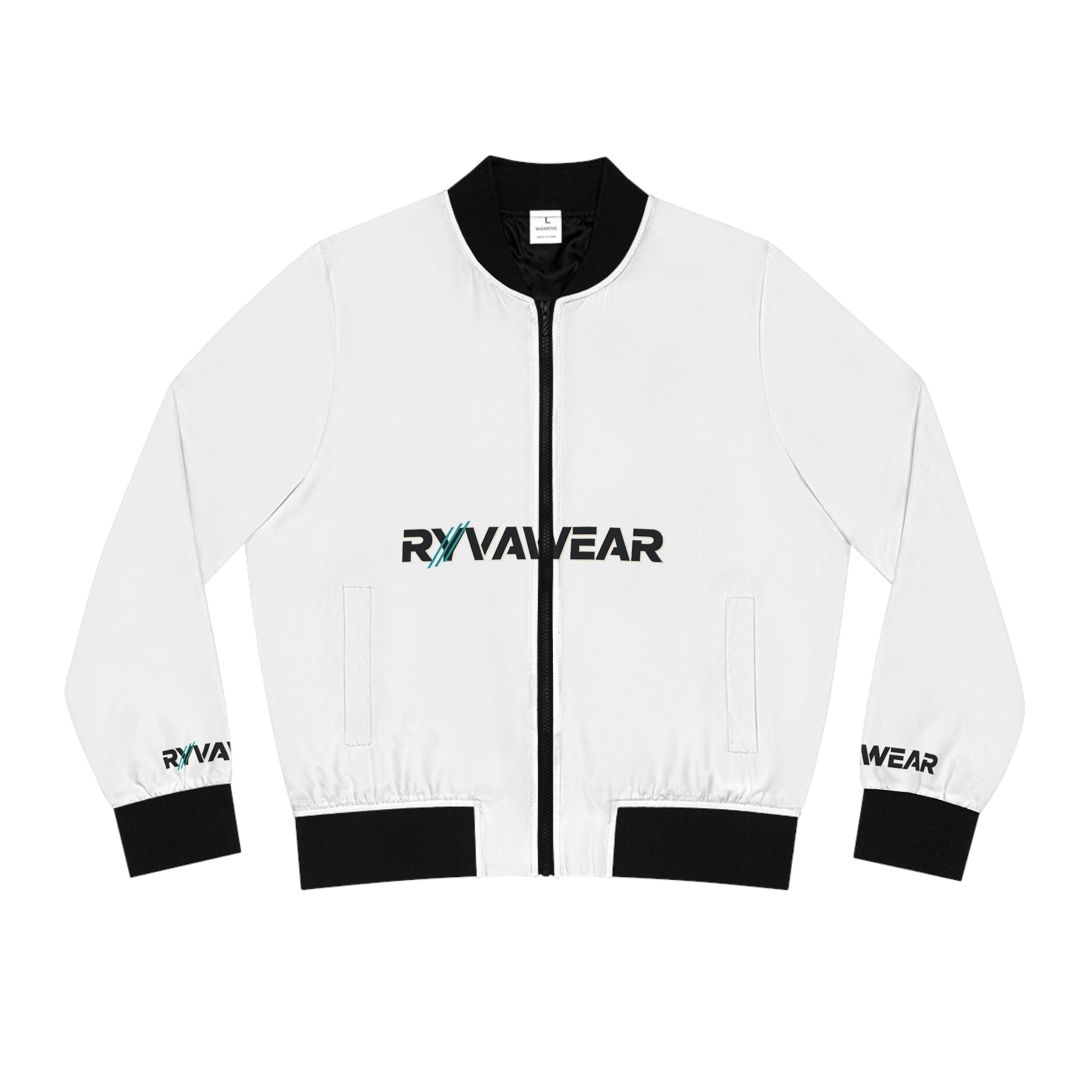Bomber Jacket — RYVAWEAR Logo Women's Zip-Up Jacket