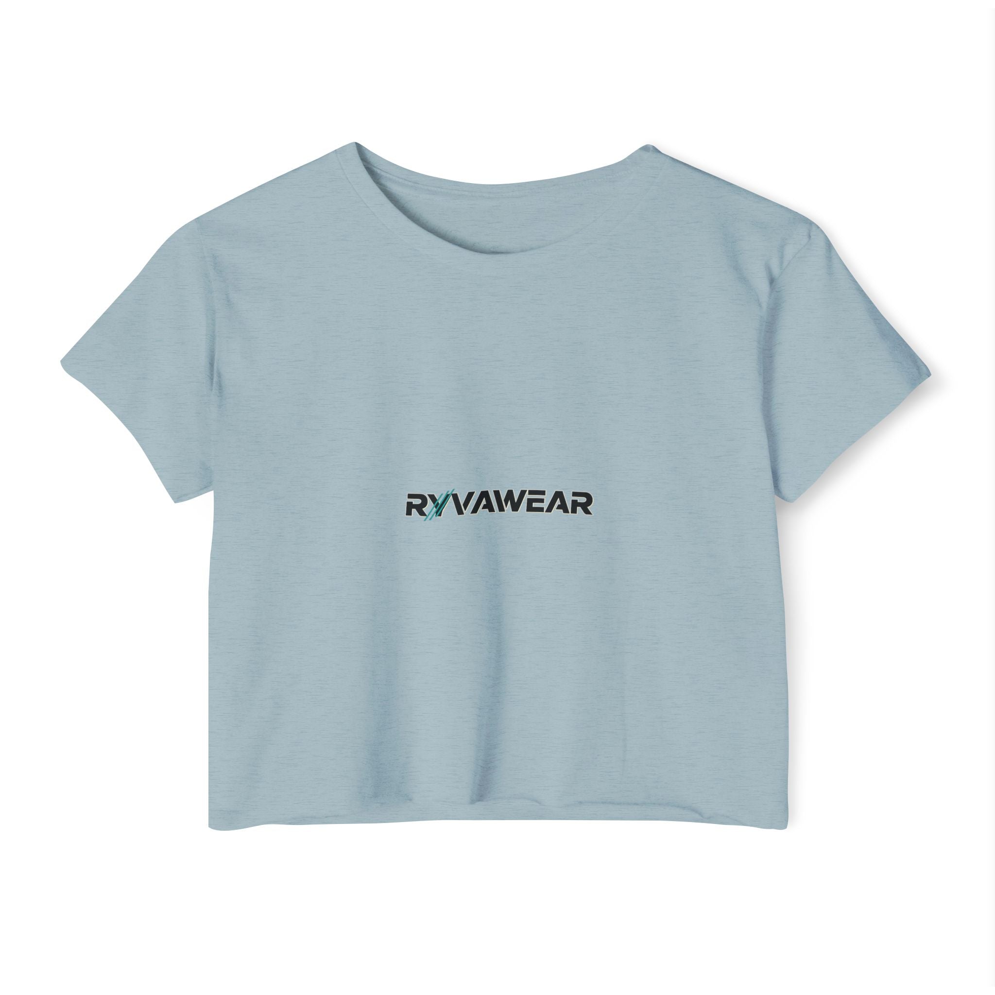 Crop Top - Minimal 'RYVAWEAR' Festival Logo Crop Top for Women