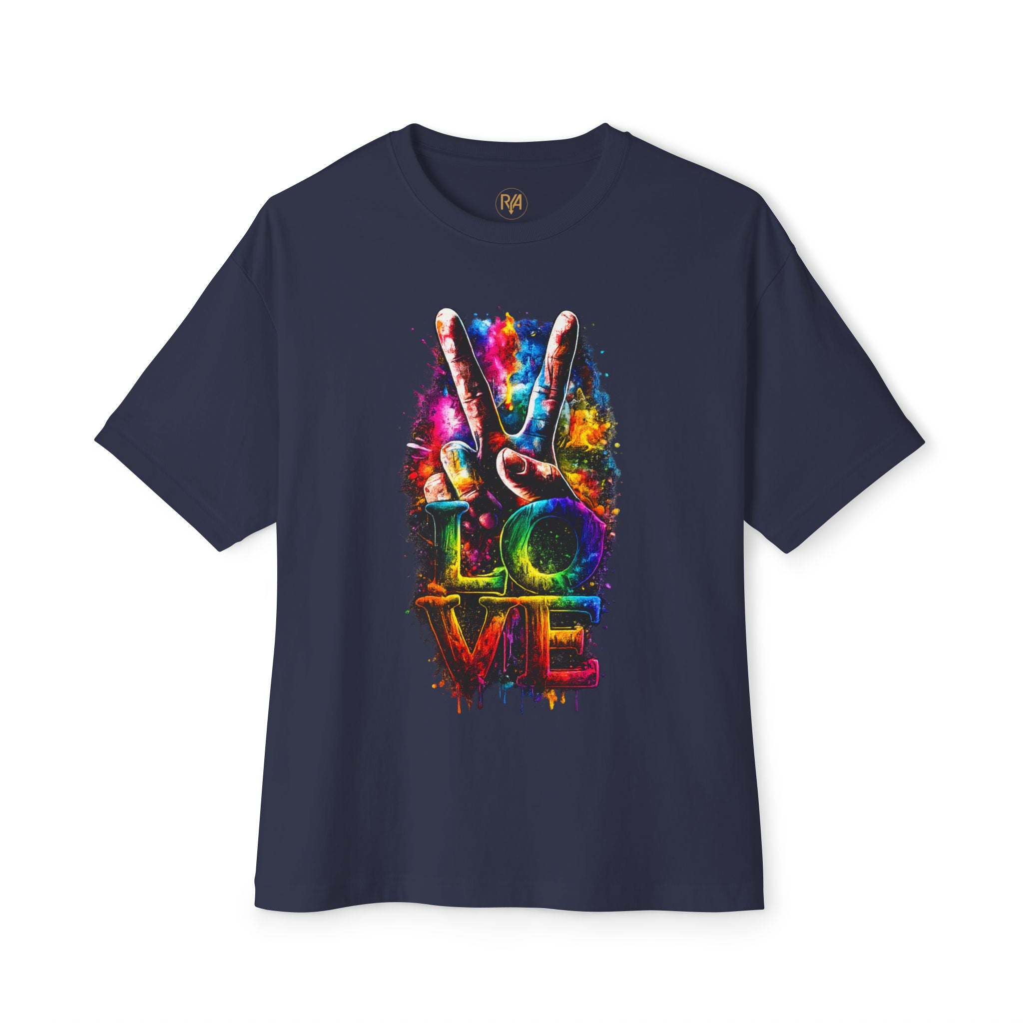 Love Peace Vibe Tee — Colorful Tie-Dye Peace Sign T-Shirt