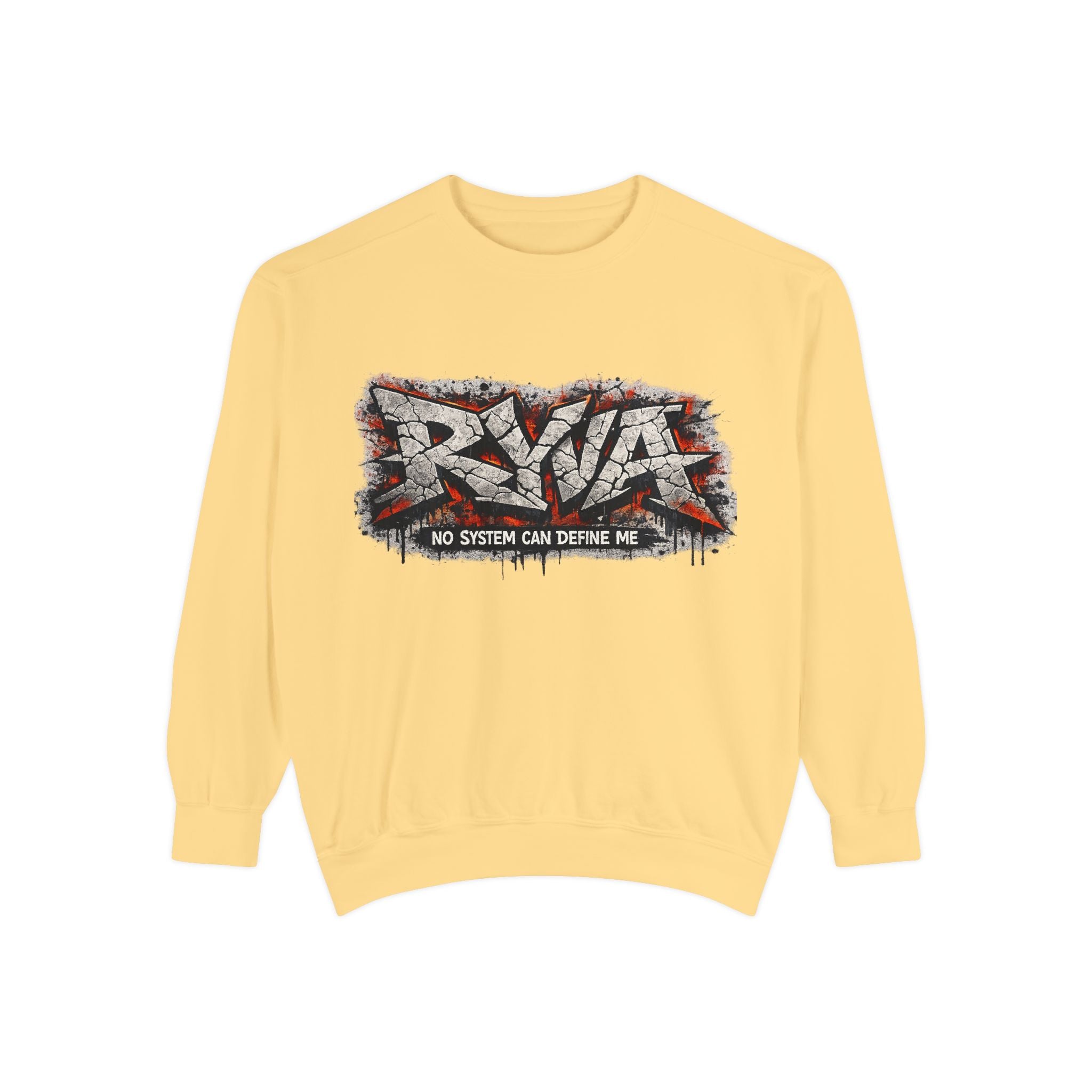 RVA Graffiti Sweatshirt — "No System Can Define Me" Urban Crewneck