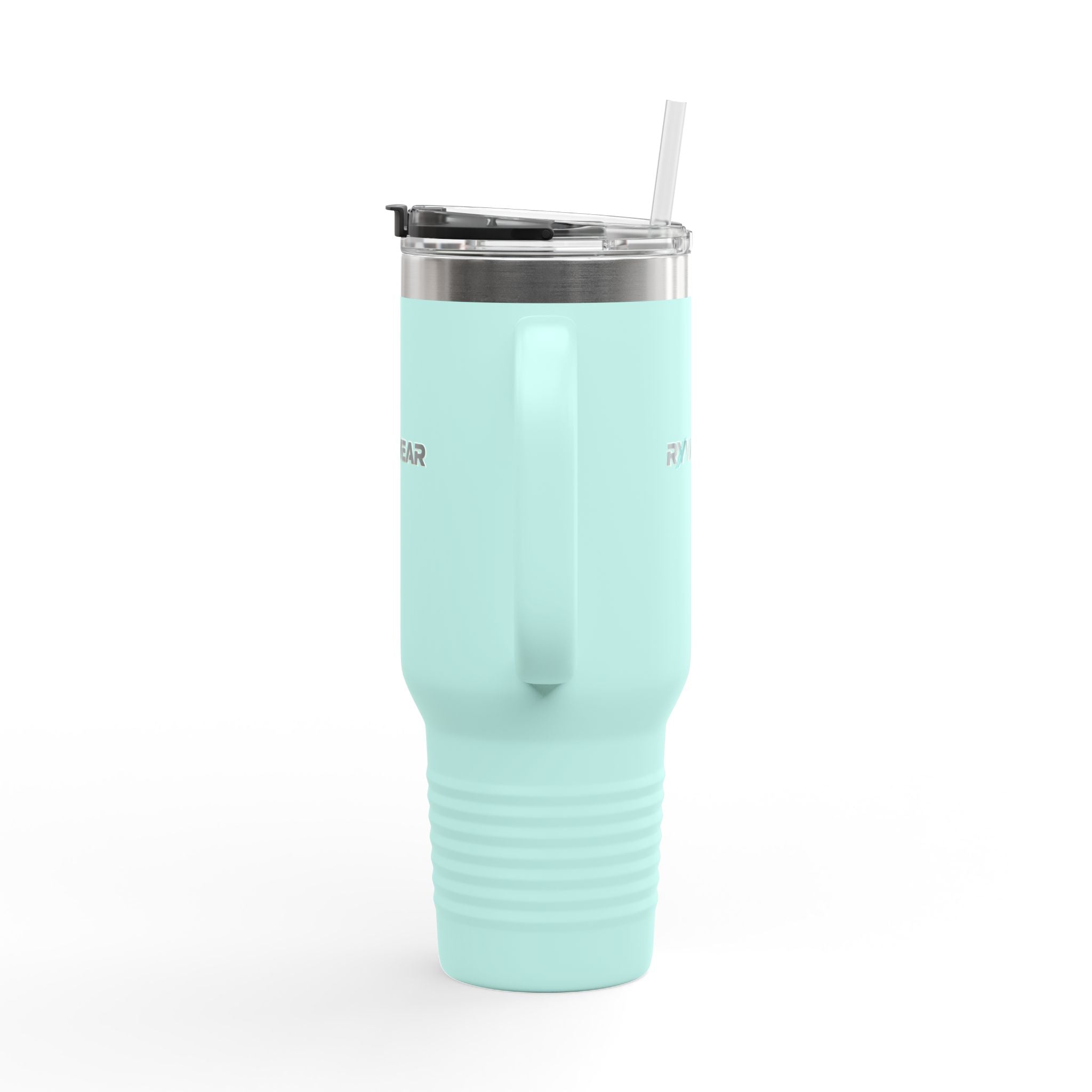40oz Insulated Travel Mug – Large Vacuum Tumbler with Handle & Straw, Keeps Drinks Hot or Cold