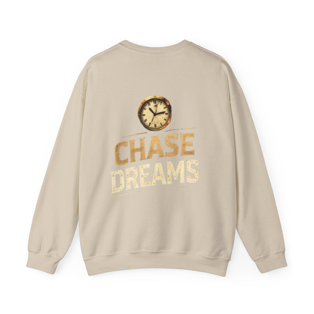 Crewneck Sweatshirt — Chase Dreams Clock Graphic