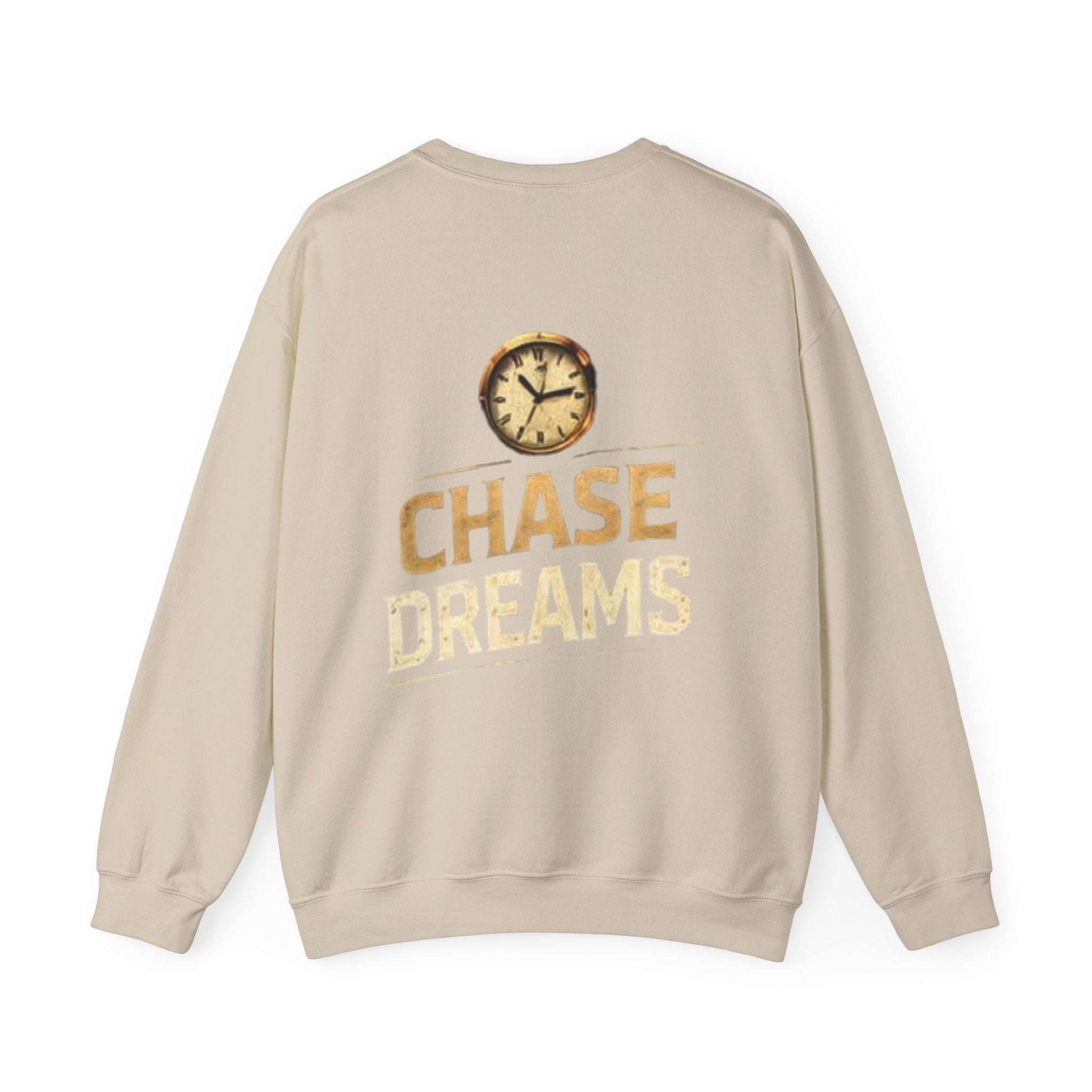 Crewneck Sweatshirt — Chase Dreams Clock Graphic