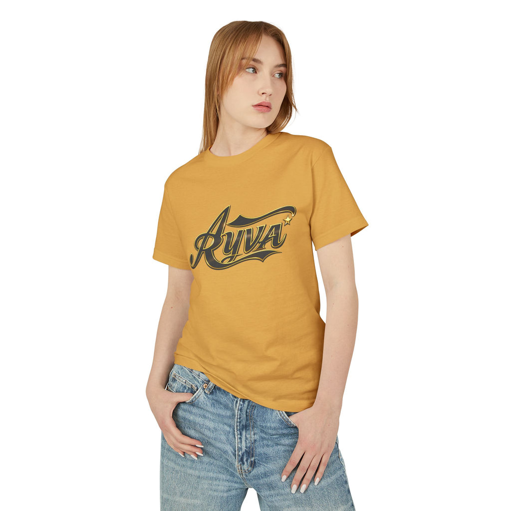Rivva Script Logo Tee — Vintage-Inspired Logo Cotton T-Shirt