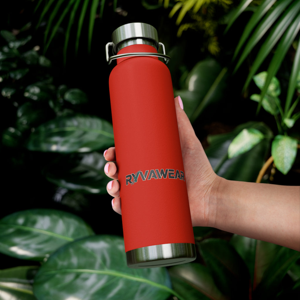 22oz Copper Vacuum Insulated Water Bottle — Double-Wall Stainless Steel Thermos