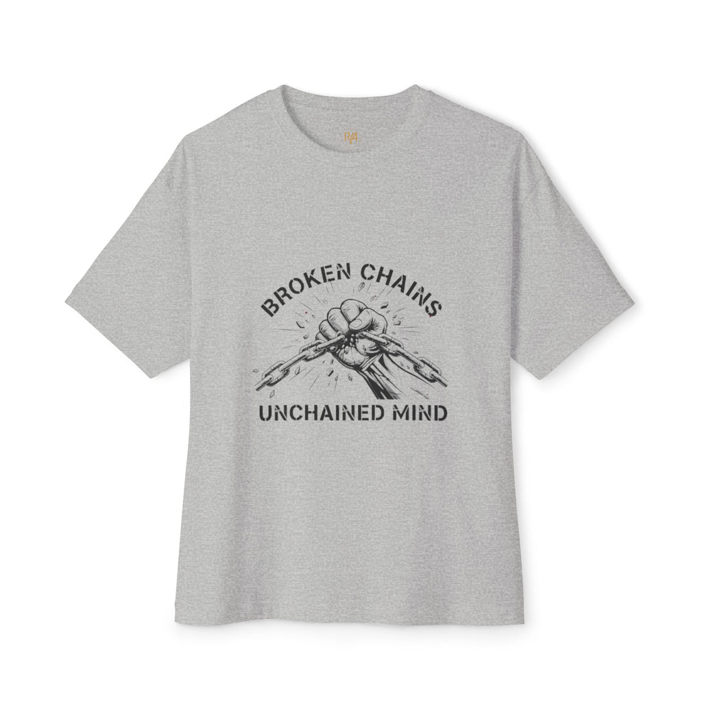 Broken Chains Graphic Tee — "Broken Chains, Unchained Mind" Inspirational T‑Shirt