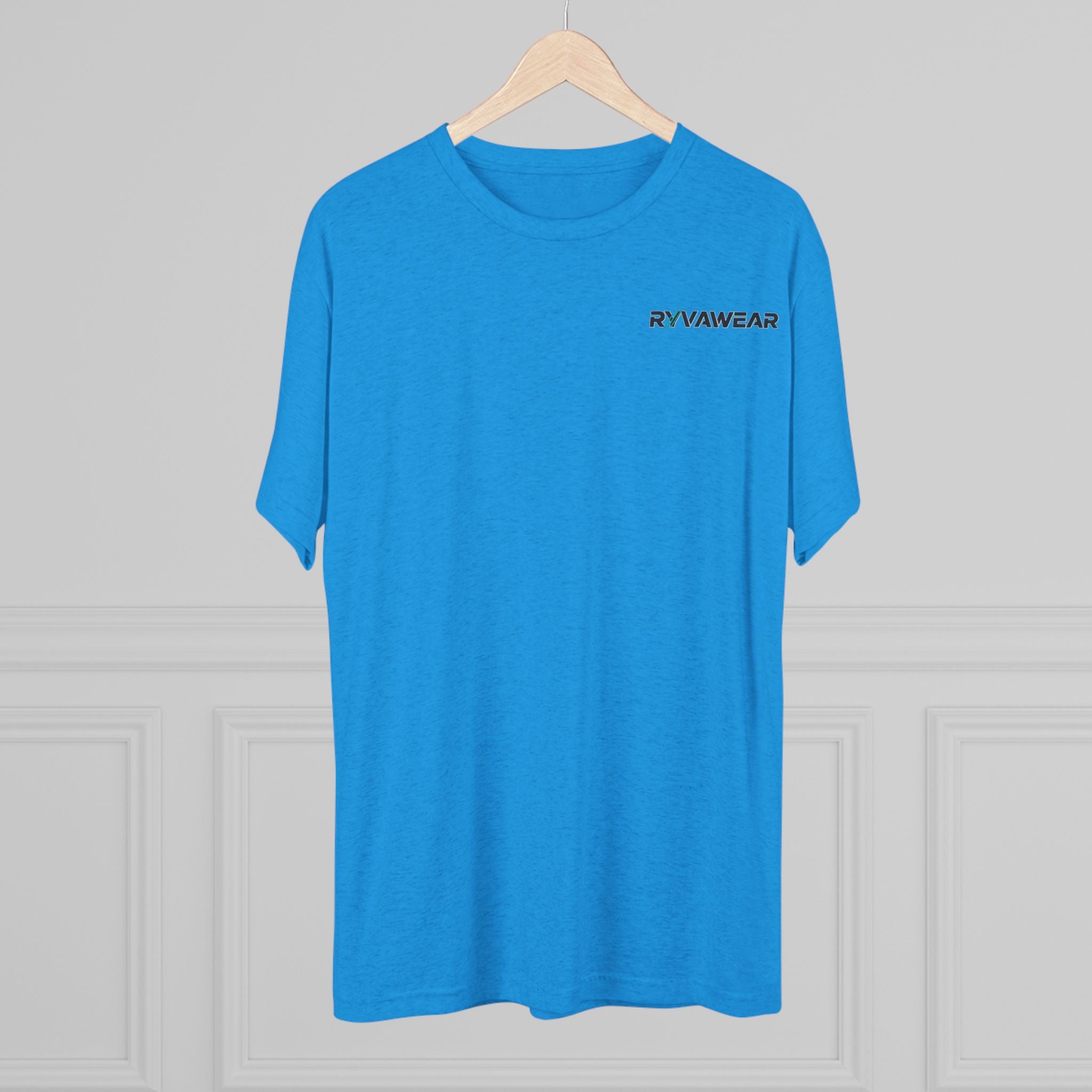 RYVNAWEAR Minimal Logo Tee — Lightweight Tri-Blend Crew Shirt