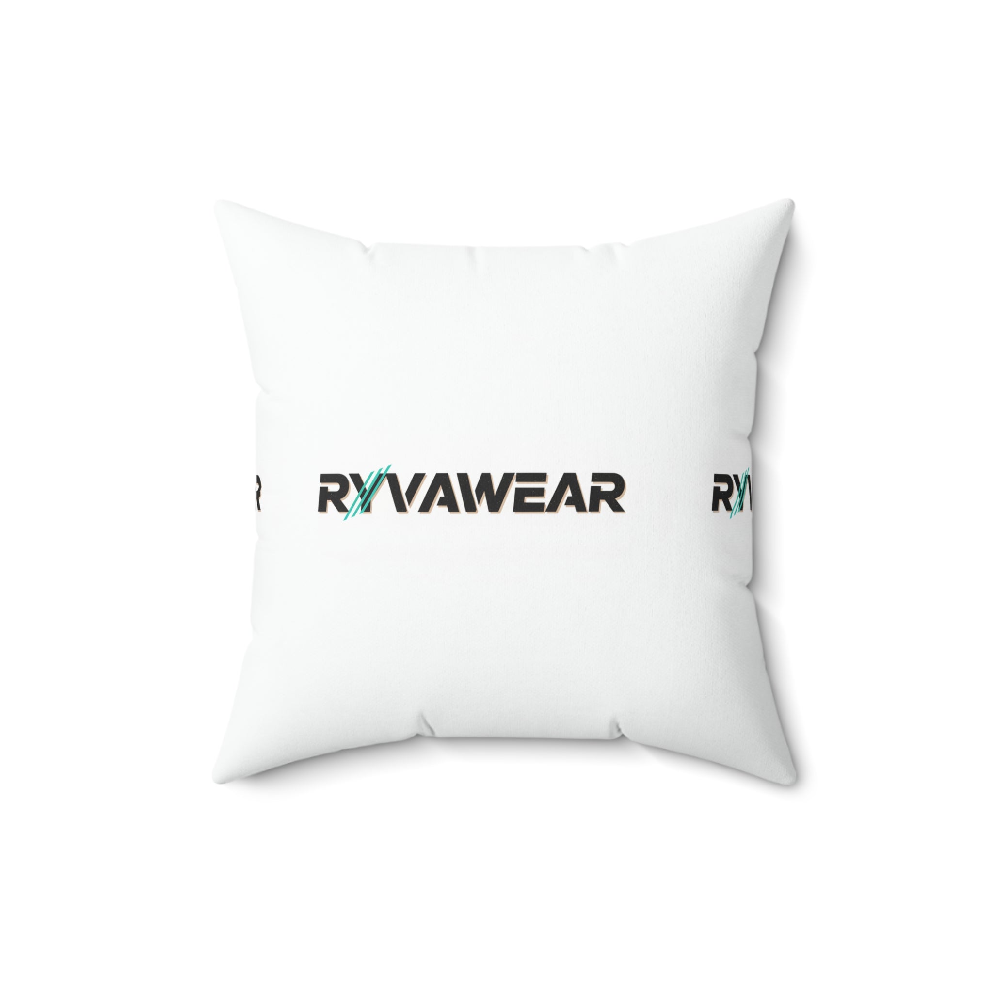 Spun Polyester Square Pillow — RYVAWEAR Logo Decorative Throw Pillow