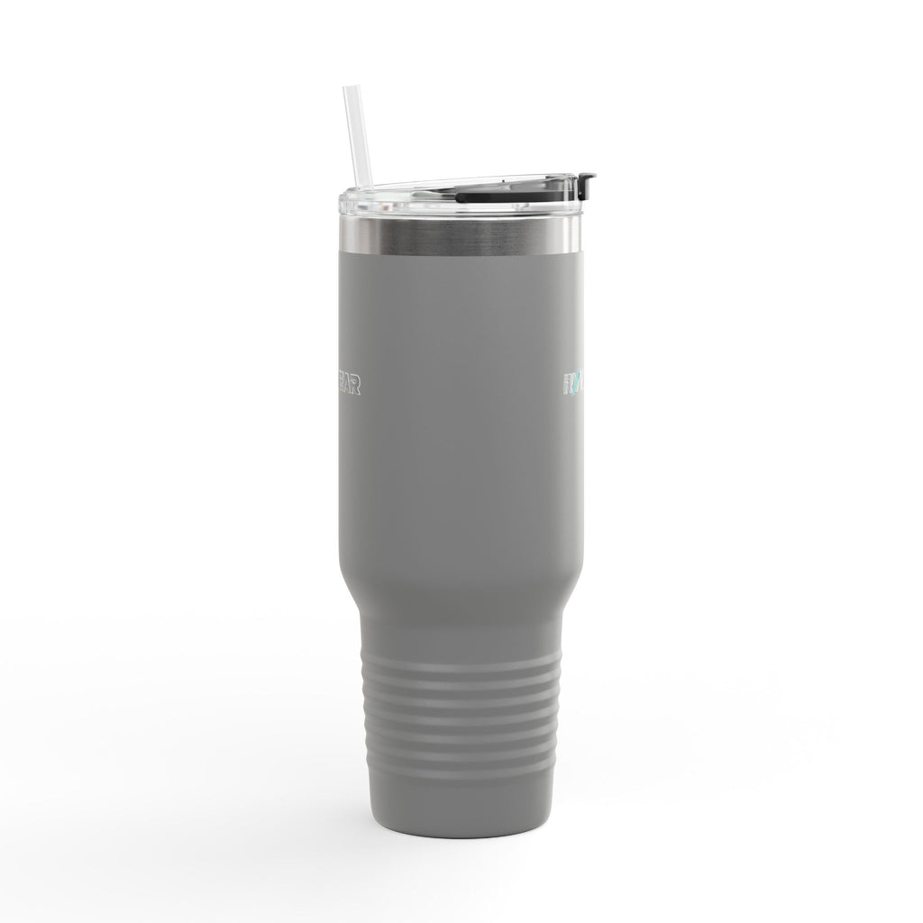 40oz Insulated Travel Mug – Large Vacuum Tumbler with Handle & Straw, Keeps Drinks Hot or Cold